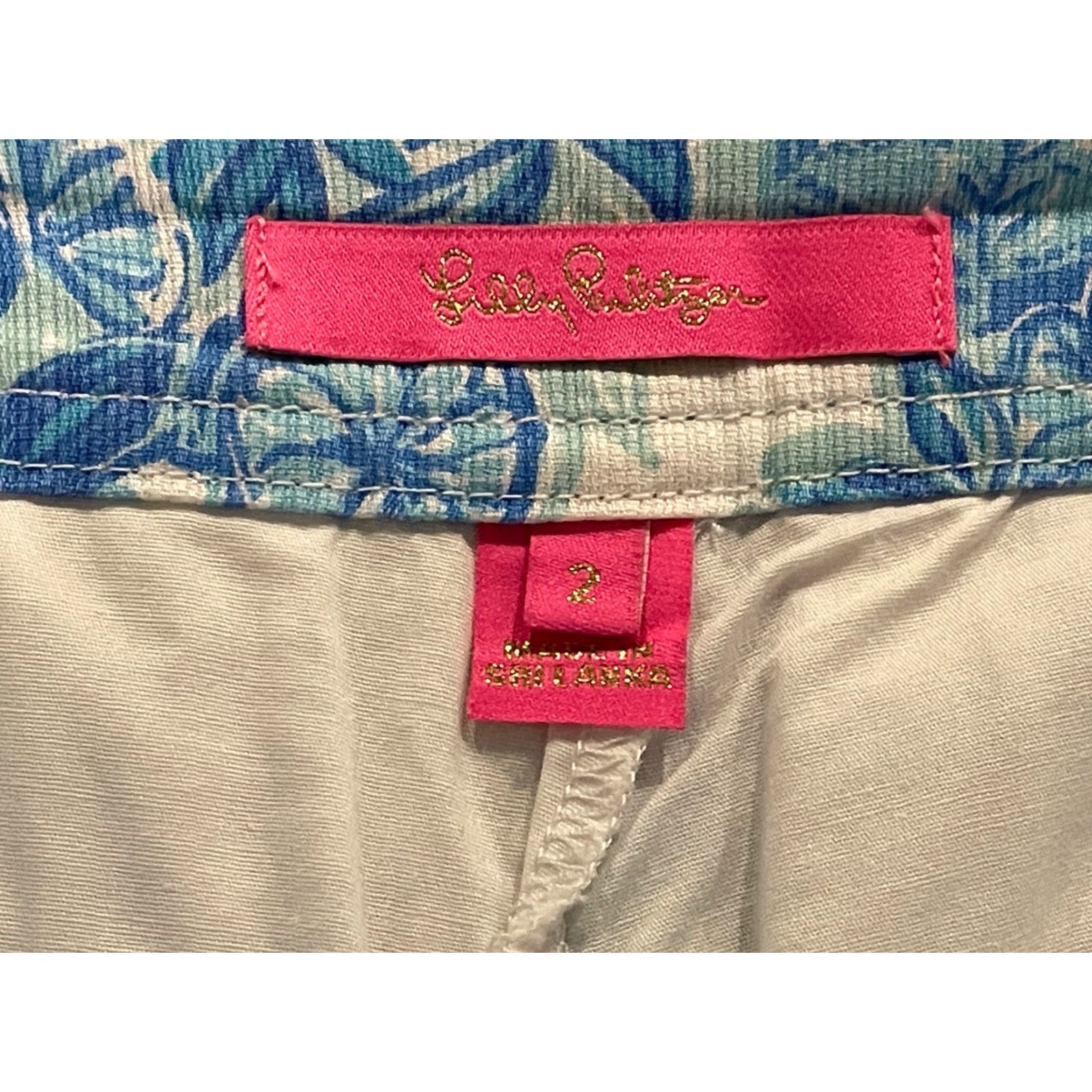 Lilly Pulitzer Lilly Pulitzer Skort Colette Toile Me About It Women's 2 Blue Lined Cotton Short Casual Travel Mens? No, Women. Size 26" / US 2 / IT 38 - 2 Thumbnail