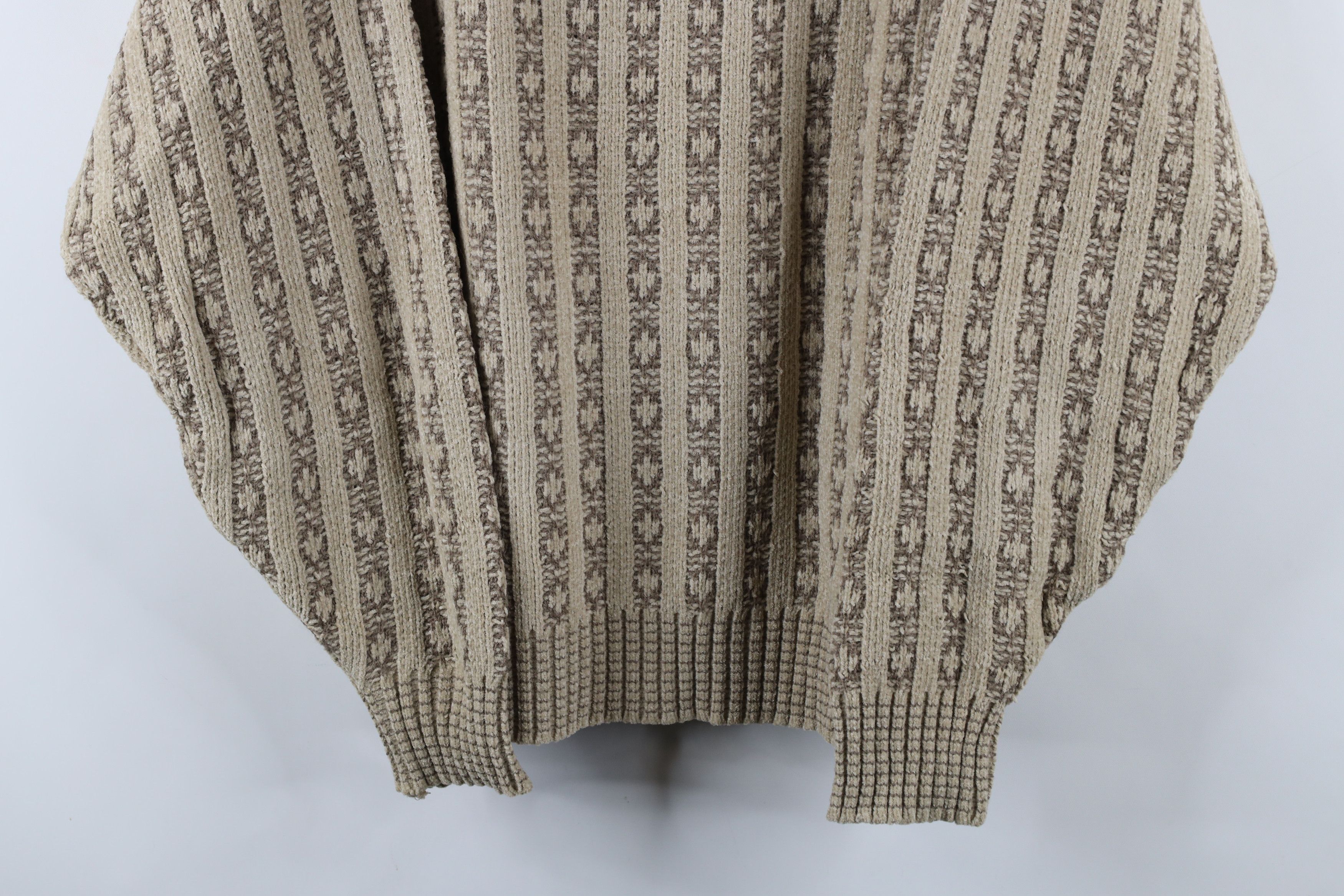 Vintage Vintage 90s Streetwear Knit Fleece Crewneck Sweater Beige Size US XL / EU 56 / 4 - 3 Thumbnail