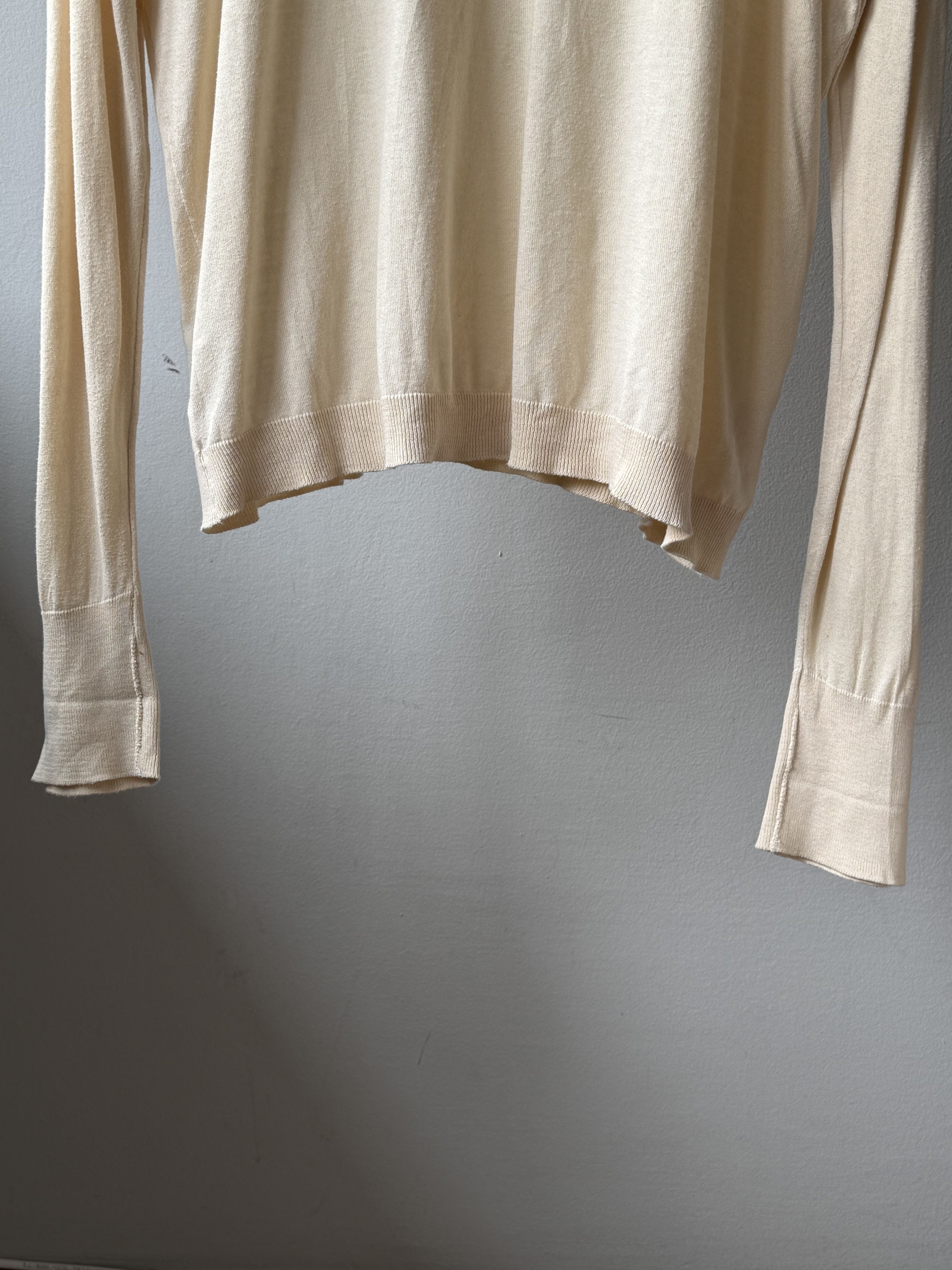 John Smedley John Smedley Beige Sea Island Cotton Roll Turtlneck Pullover Size US XL / EU 56 / 4 - 7 Thumbnail
