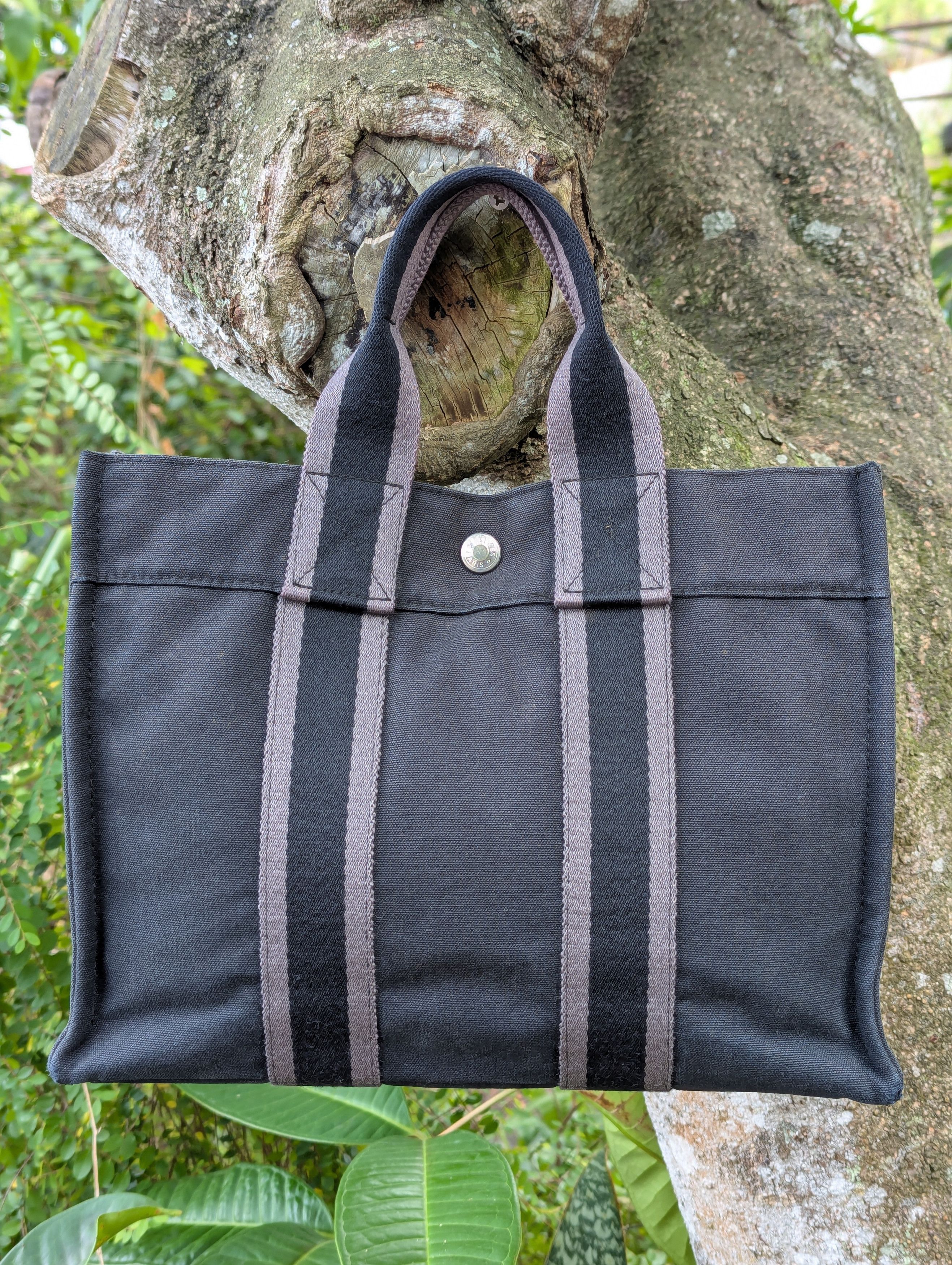 Hermès Fourre Tout PM Canvas Tote Bag