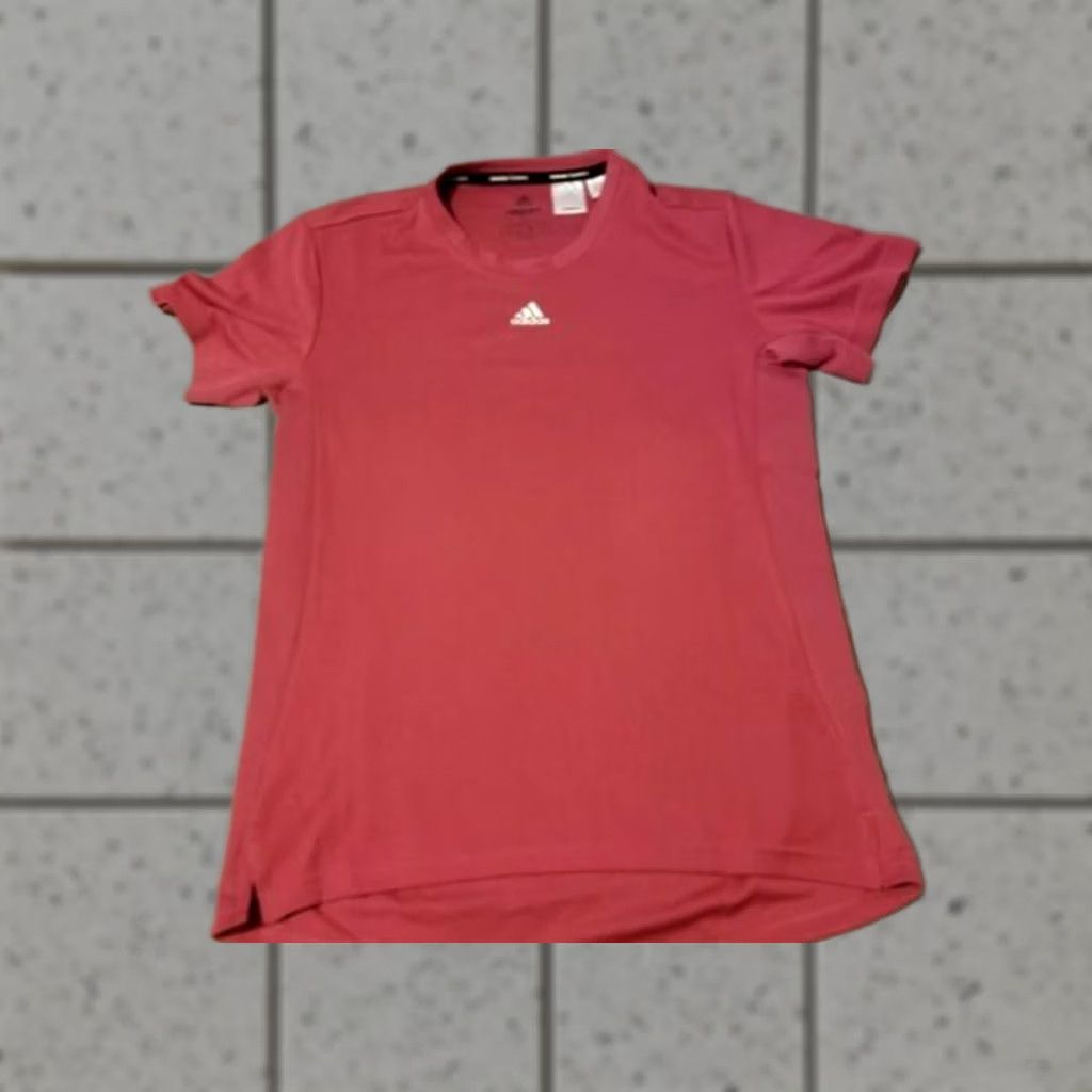 Adidas Womens adidas Shirt S Small Red Athletic Gym Workout Shirt T-Shirt Activewear Womens Adidas Red S Small Athletic Gym Workout Size S / US 4 / IT 40 - 1 Thumbnail