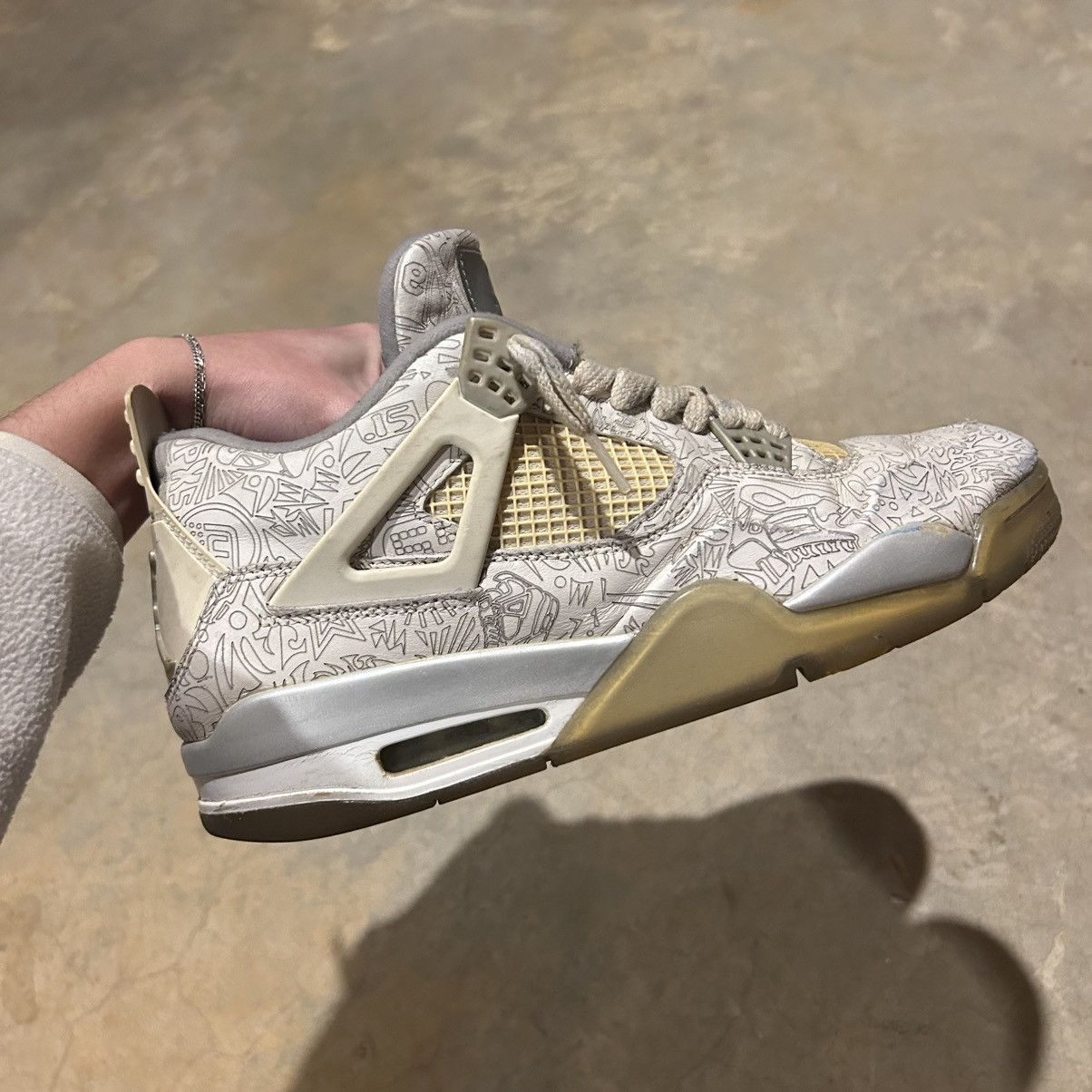 Jordan Brand × Nike Air Jordan 4 Retro 30th Anniversary Laser 2015 US 11 Size US 11 / EU 44 - 7 Thumbnail