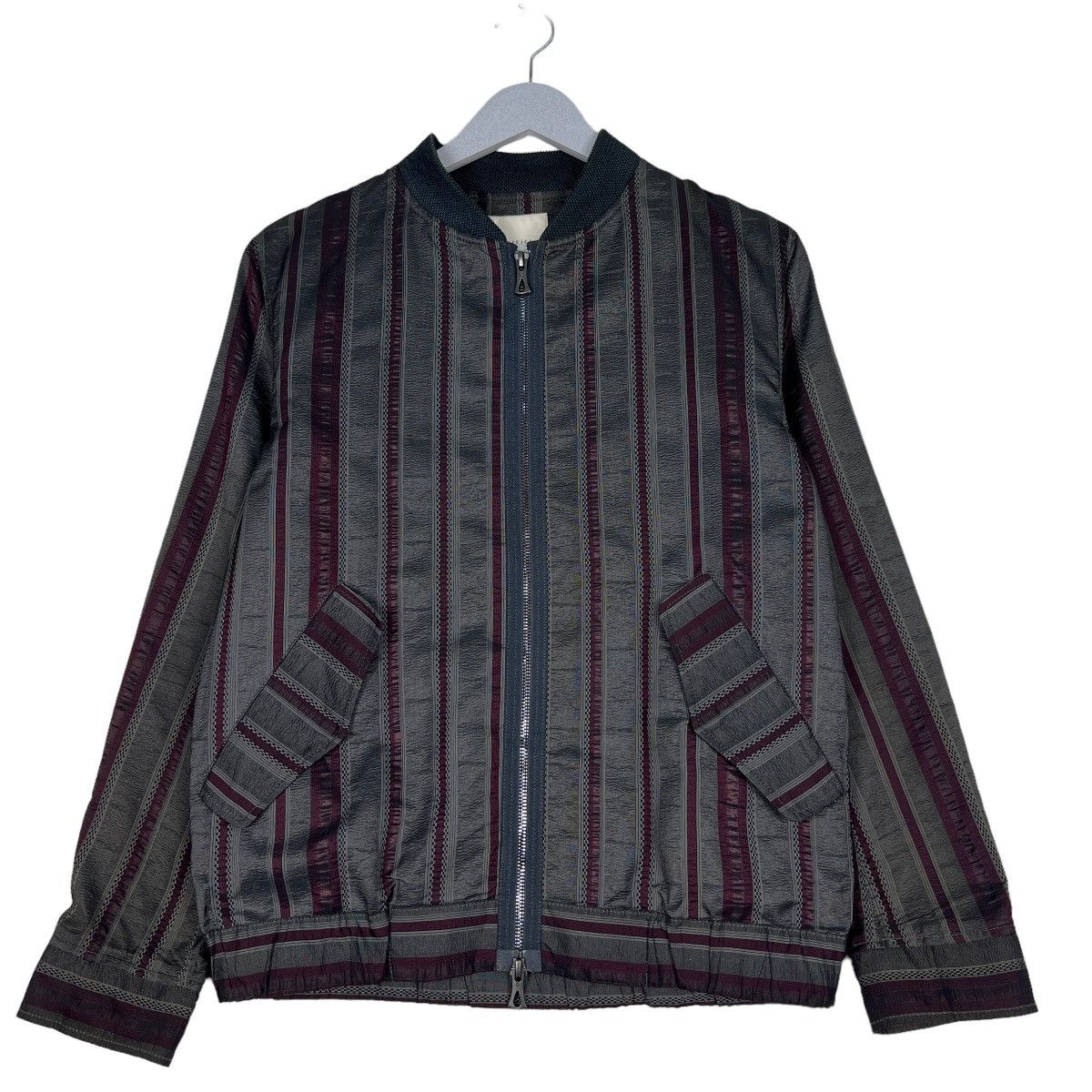 Edifice Japan 🔥 EDIFICE DEPUIS JAPAN STRIPE BLOUSON JACKET Size US S / EU 44-46 / 1 - 2 Thumbnail