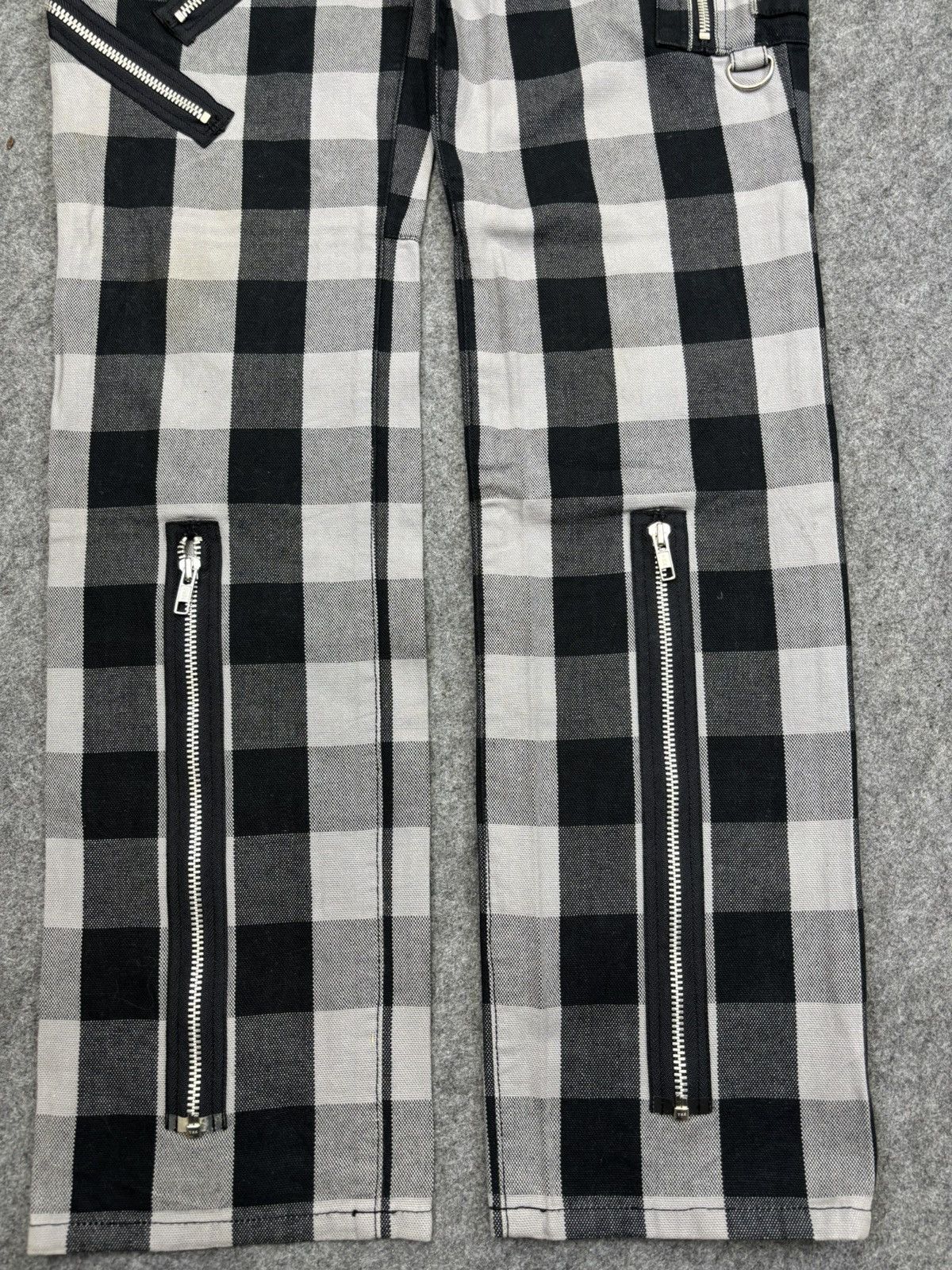 Japanese Brand 💥Seditionaries💥Batsu Chckered Zipper Multipocket Pant F799 Size US 30 / EU 46 - 4 Thumbnail