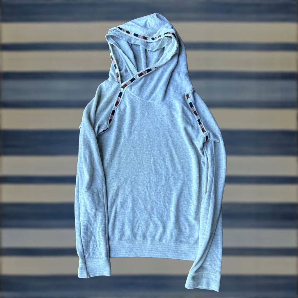 Maison Scotch Maison Scotch Hooded Sweatshirt Women's S Gray Pullover Casual Travel Knit Logo Embroidered Size S / US 4 / IT 40 - 1 Thumbnail