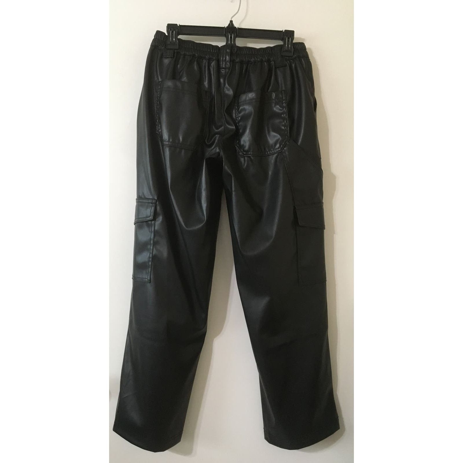 Almost Famous Almost Famous Medium Skater Pants Vegan Leather Gathered Size 30" / US 8 / IT 44 - 2 Thumbnail