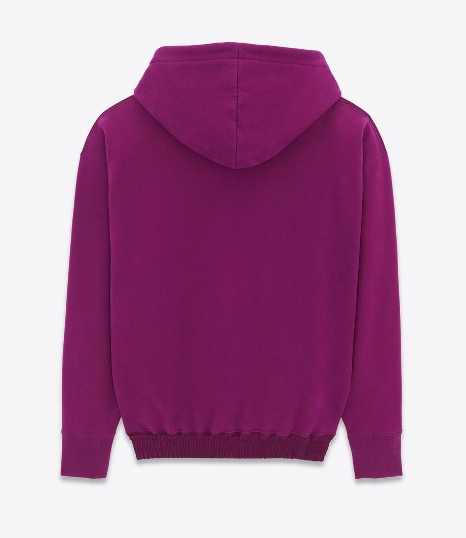 Saint Laurent Paris o1s1wg110925 Hoodie in Purple Size US S / EU 44-46 / 1 - 2 Thumbnail