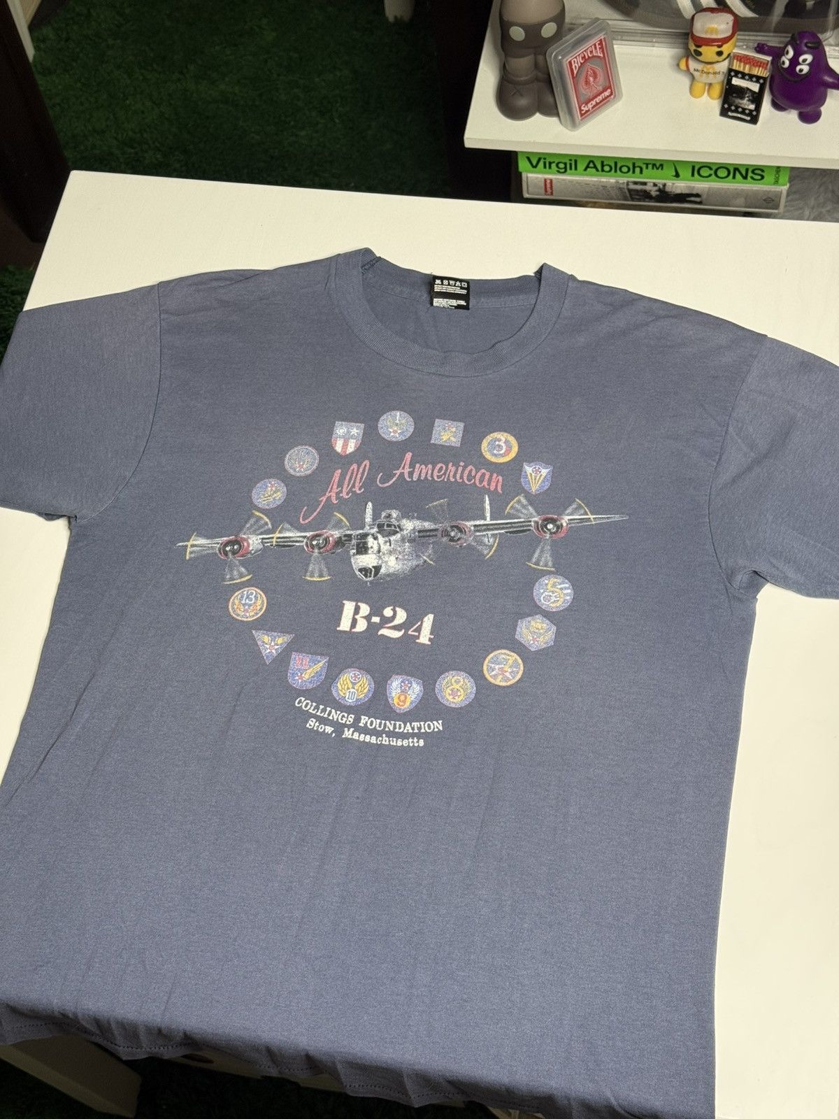 Vintage VINTAGE 1990’s SS All American B-24 Tee “Slate” [L] PREOWNED Size US L / EU 52-54 / 3 - 1 Thumbnail