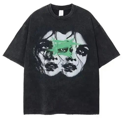 VIBE Vintage Graphic Print Punk Gothic short-sleeved T-shirt Size US XL / EU 56 / 4 - 3 Thumbnail