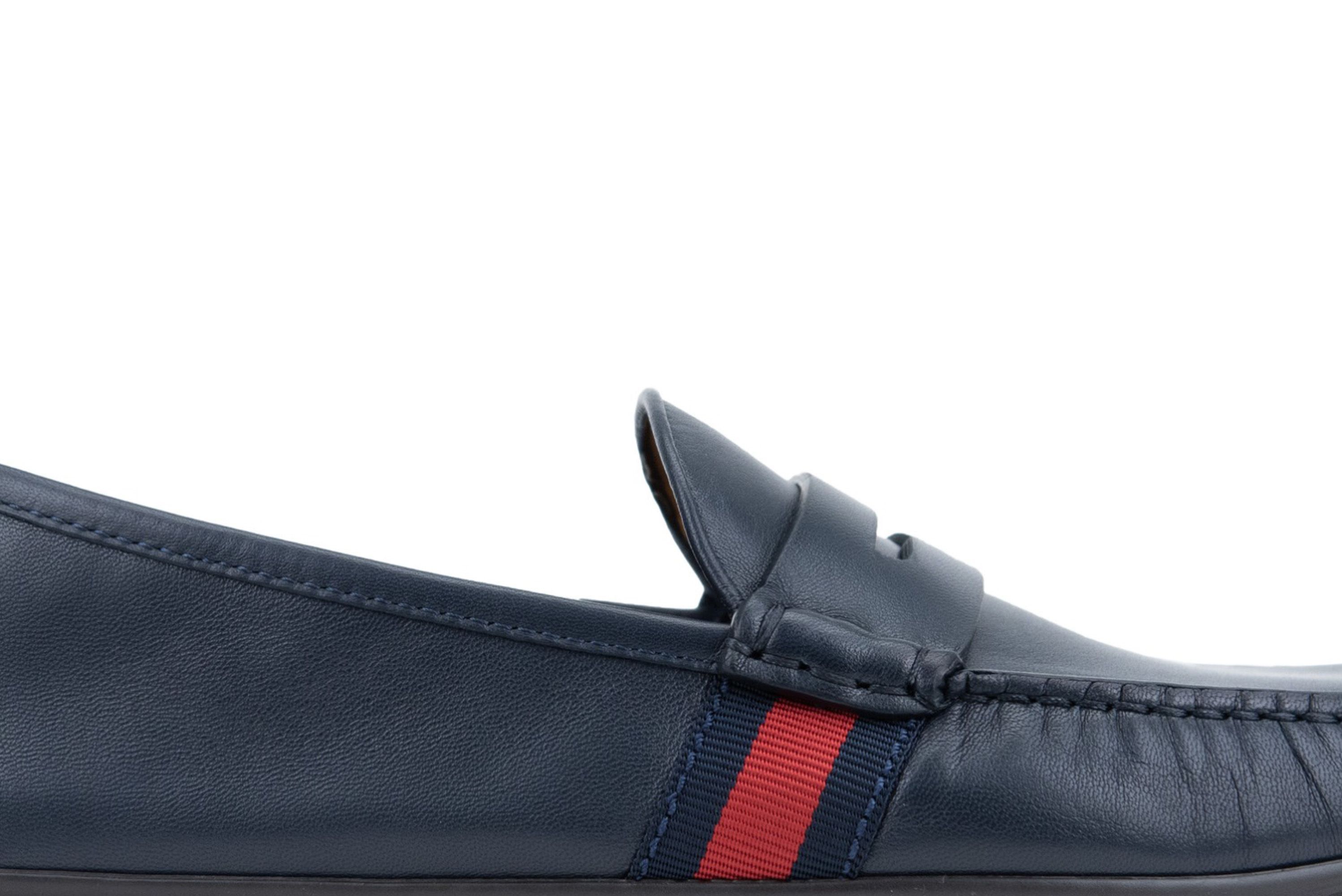 Gucci o1mt1gz0325 Hainan Driver Loafers in Blue Size US 7 / EU 40 - 5 Thumbnail