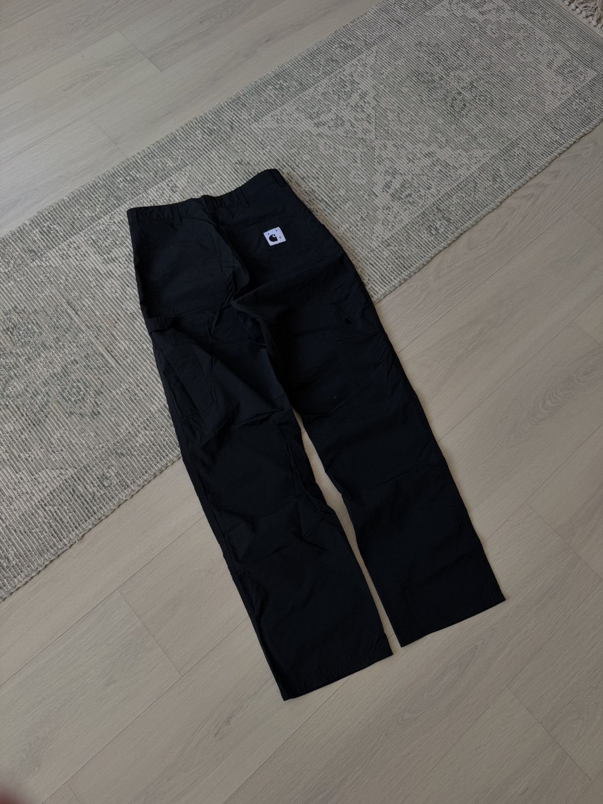 Carhartt Wip × Pop Trading Company Carhartt X Pop Trading Black Nylon Double Knee Work Pants Size US 28 / EU 44 - 5 Thumbnail