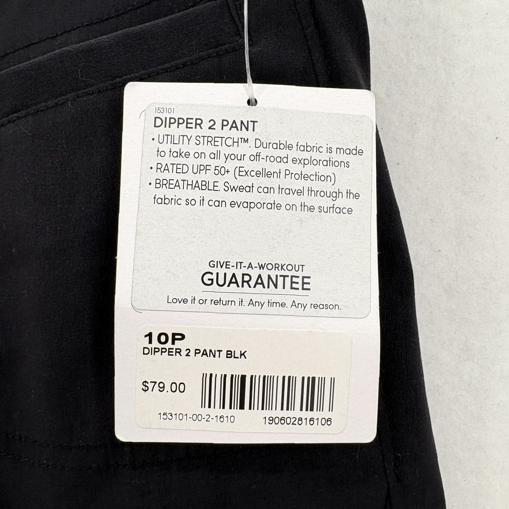 Athleta Athleta Pants Womens 10P Black Dipper 2 Utility Stretch Hiking UPF 50+ Trail NWT Womens Pants Size 32" / US 10 / IT 46 - 4 Thumbnail