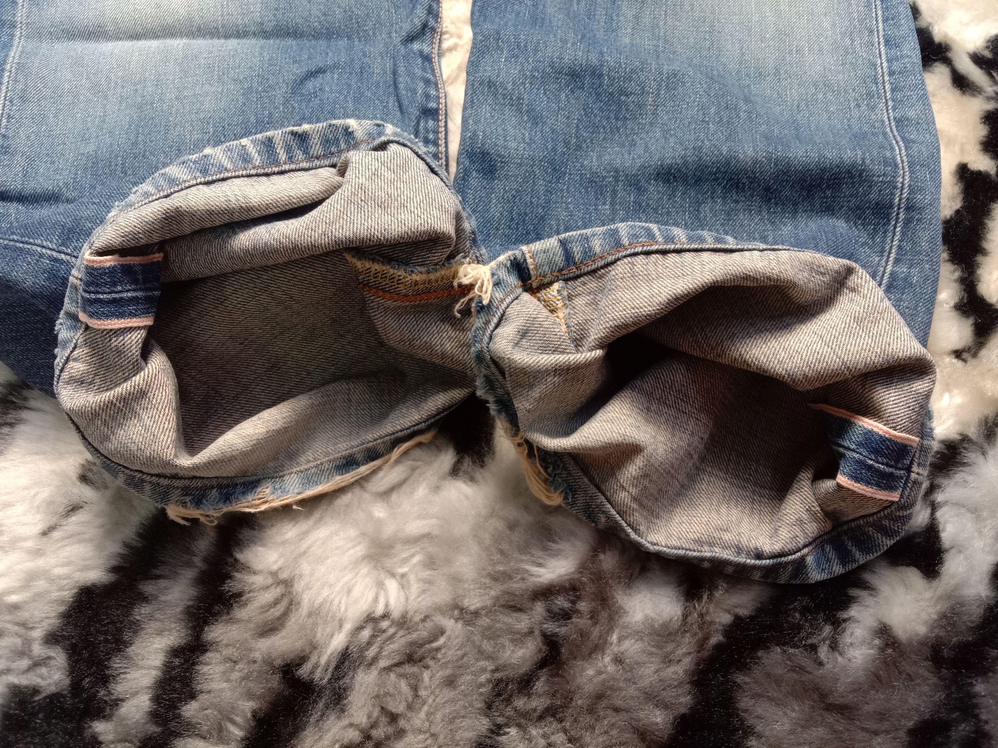 Edwin Vintage Edwin 505 X Selvedge Distressed Jeans Size US 28 / EU 44 - 10 Thumbnail