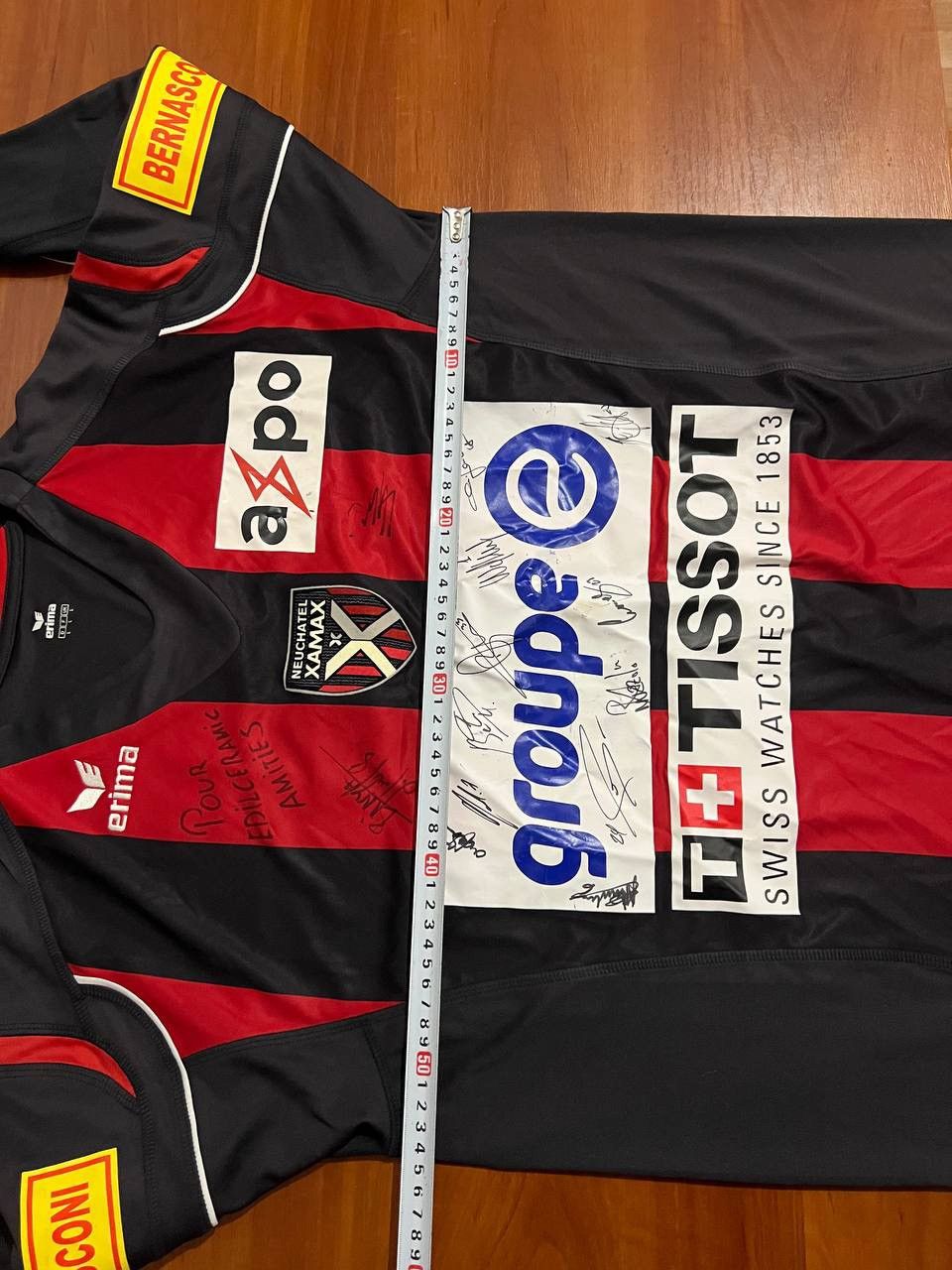 Erima 2009/10 NEUCHATEL XAMAX #27 KULJIC MATCH WORN SOCCER JERSEY Size US L / EU 52-54 / 3 - 22 Thumbnail