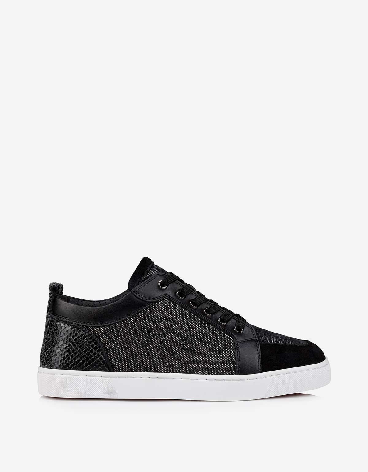 Christian Louboutin Christian Louboutin Rantulow Black Linen Trainers Size US 8.5 / EU 41-42 - 2 Thumbnail