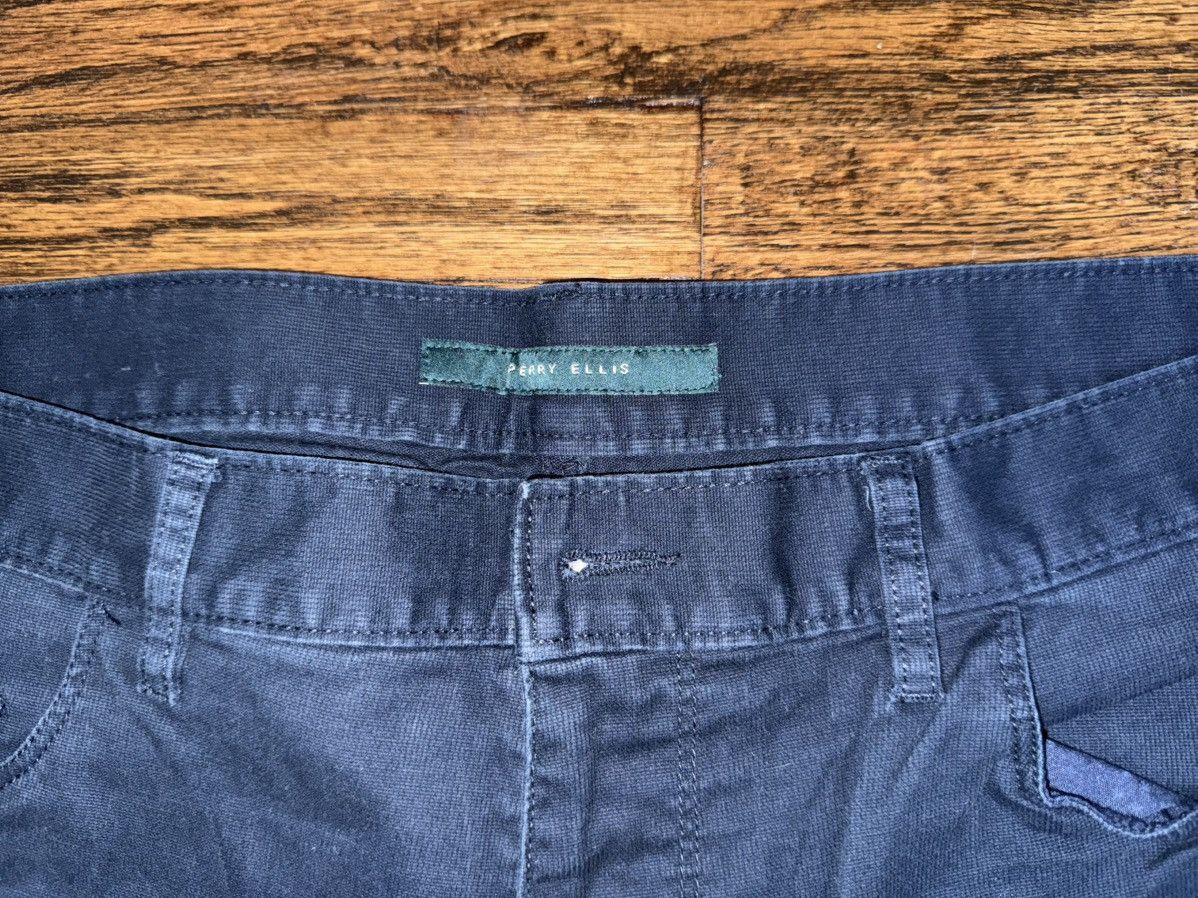 Perry Ellis Perry Ellis Textured Slim Casual Trouser Pants Navy 36x32 Size US 36 / EU 52 - 4 Thumbnail