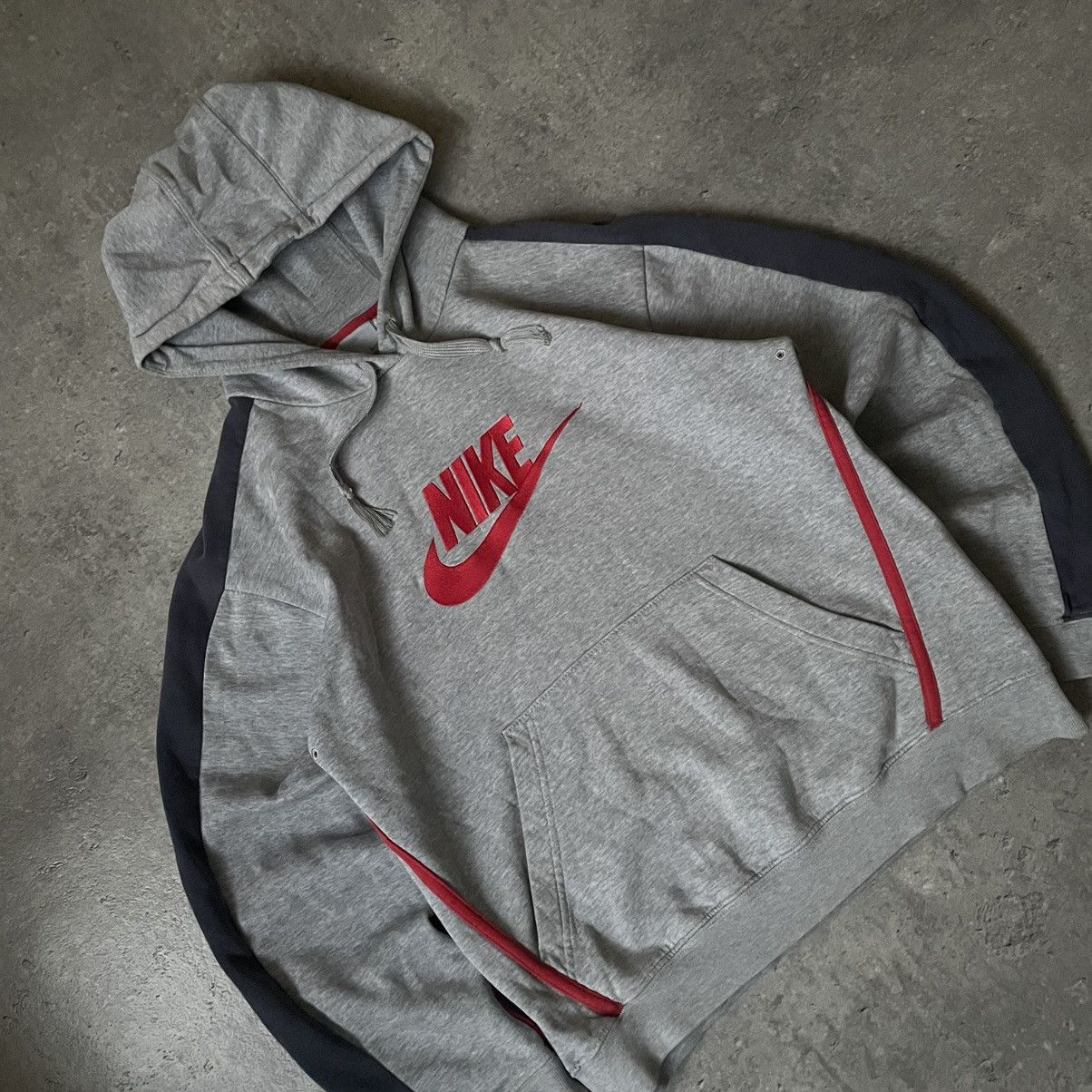 Nike × Vintage Vintage Nike 90s Central Logo Hoodie Size US S / EU 44-46 / 1 - 2 Thumbnail