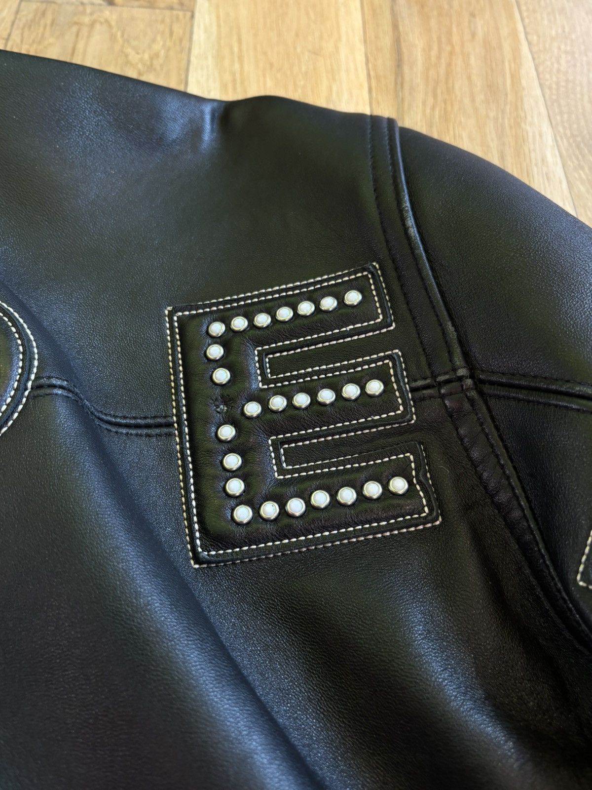 Pelle Pelle Pelle Pelle Leather Bomber Jacket Black Size Large Size US L / EU 52-54 / 3 - 3 Thumbnail