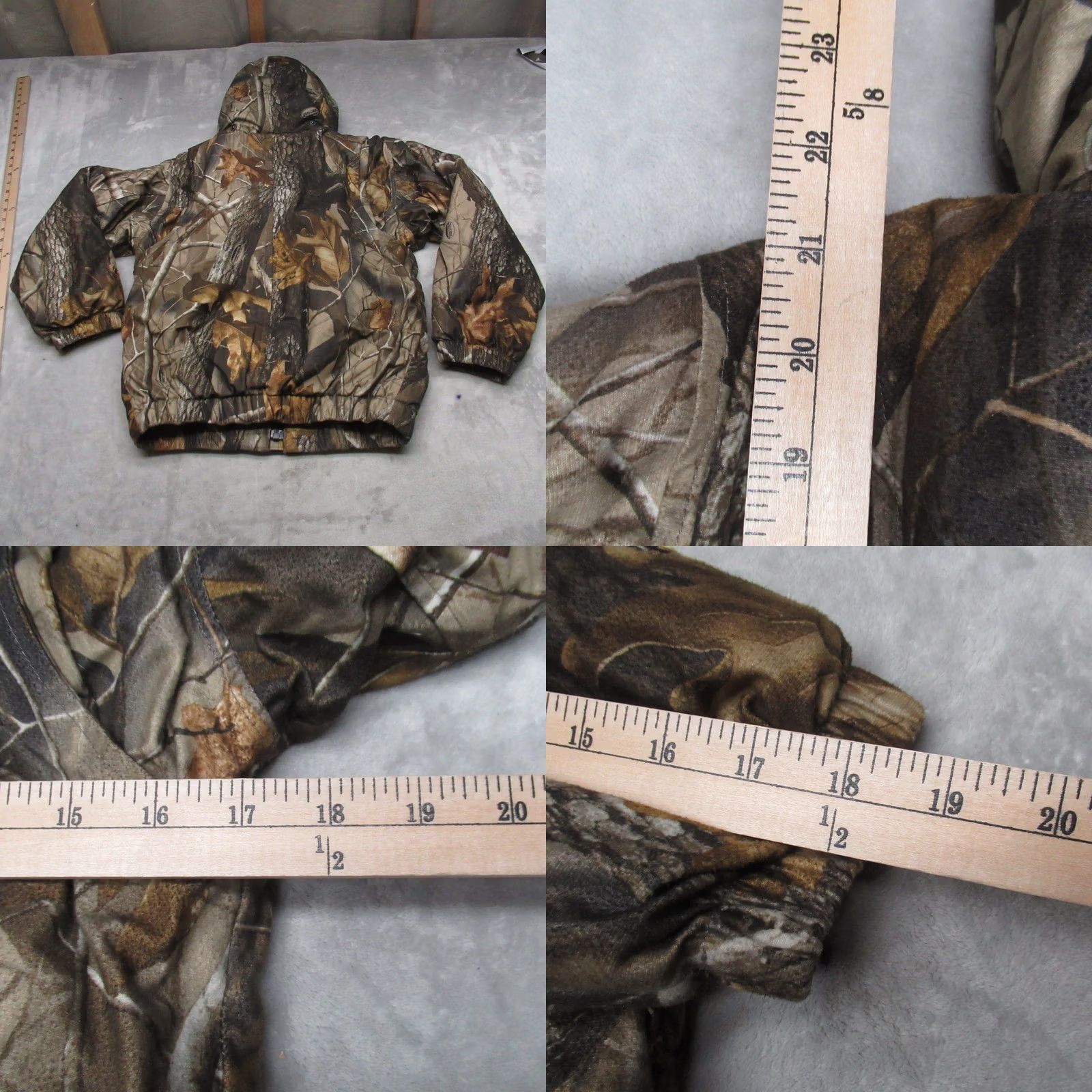 Vintage Rocky Bomber Jacket Mens Medium Camo Realtree Insulated Hunting Hooded Waterfowl Full Zip Pockets Winter Fall Casual Workwear Size US M / EU 48-50 / 2 - 8 Thumbnail