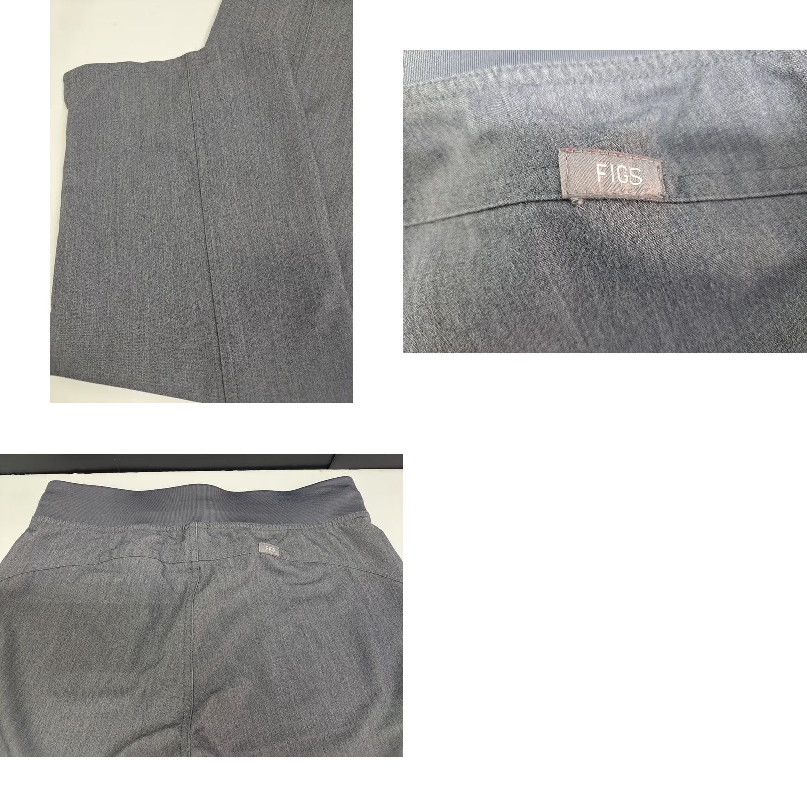 Vintage FIGS Womens T21004 Grey Cargo Scrub Pants Small 30" Inseam Womens Grey Cargo Scrub Pants Size 28" / US 6 / IT 42 - 9 Thumbnail