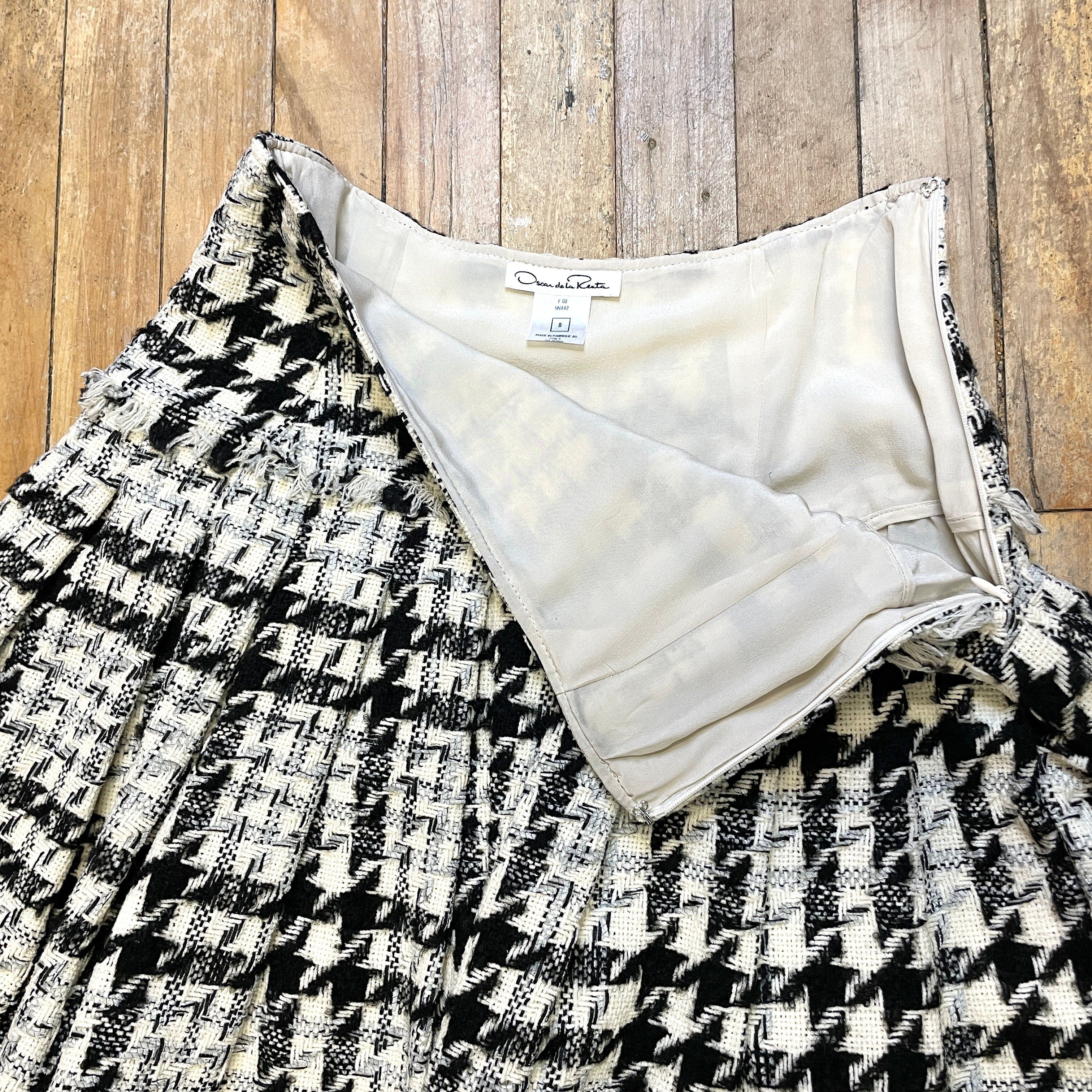 Oscar De La Renta Oscar De La Renta Fall '08 Vintage Designer Tweed Skirt Made In Italy Size 27" Size 27" / US 4 / IT 40 - 7 Thumbnail