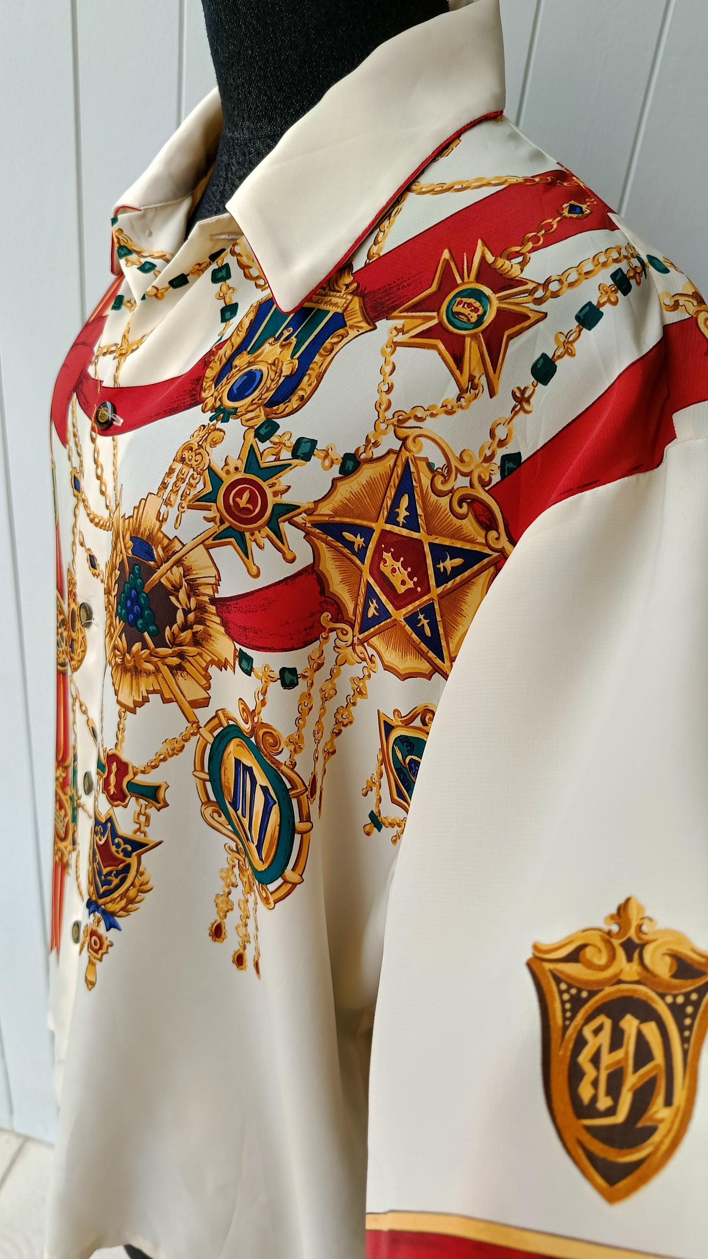 Matsuda Madame Nicole Mitsuhiro Matsuda rayon 70s 80s Japan shirt Size US M / EU 48-50 / 2 - 9 Thumbnail