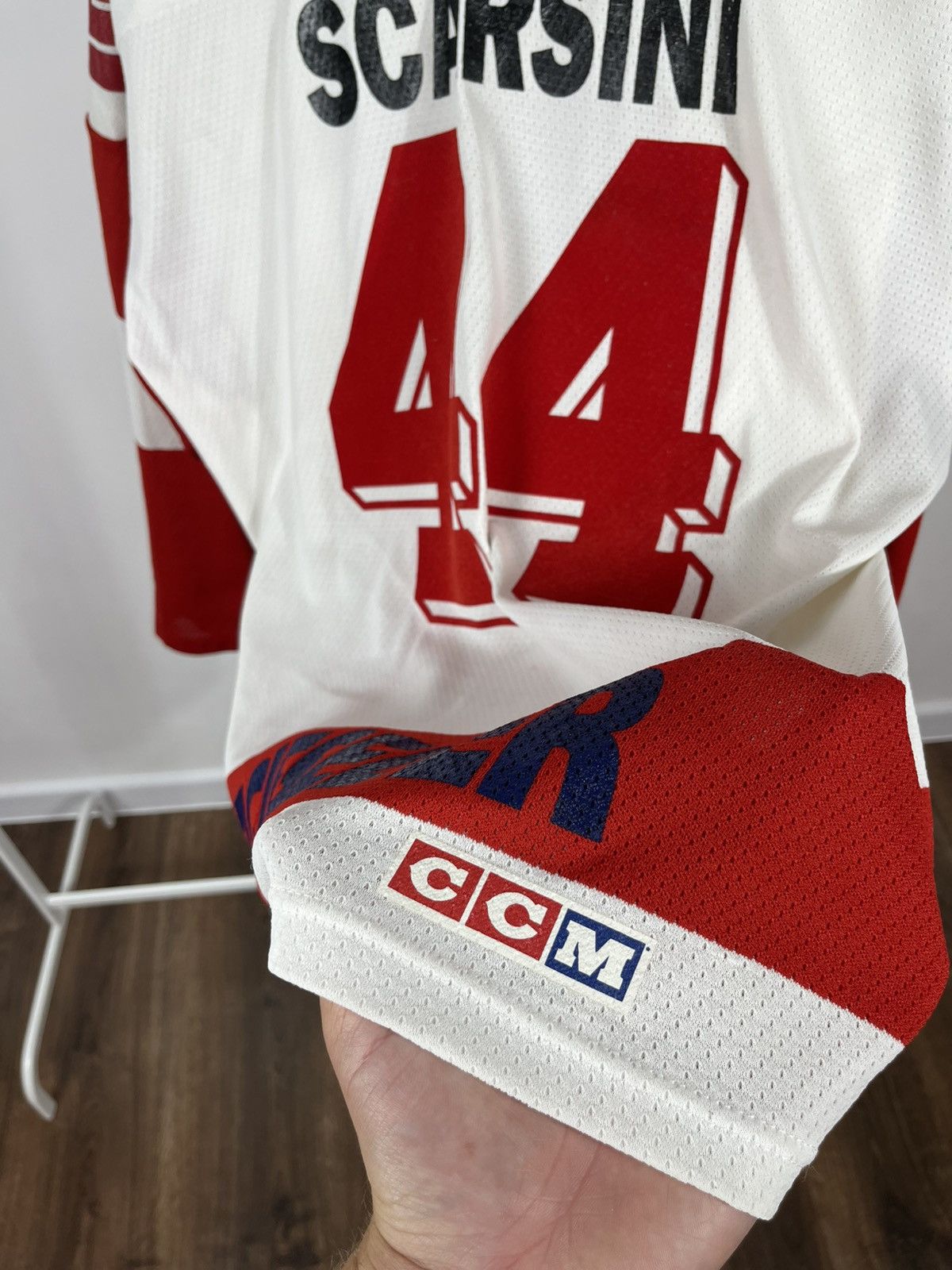 Ccm Vintage Pepsi Hockey Jersey Scarsini #44 Maska TG/XL Canada Size US XL / EU 56 / 4 - 14 Thumbnail