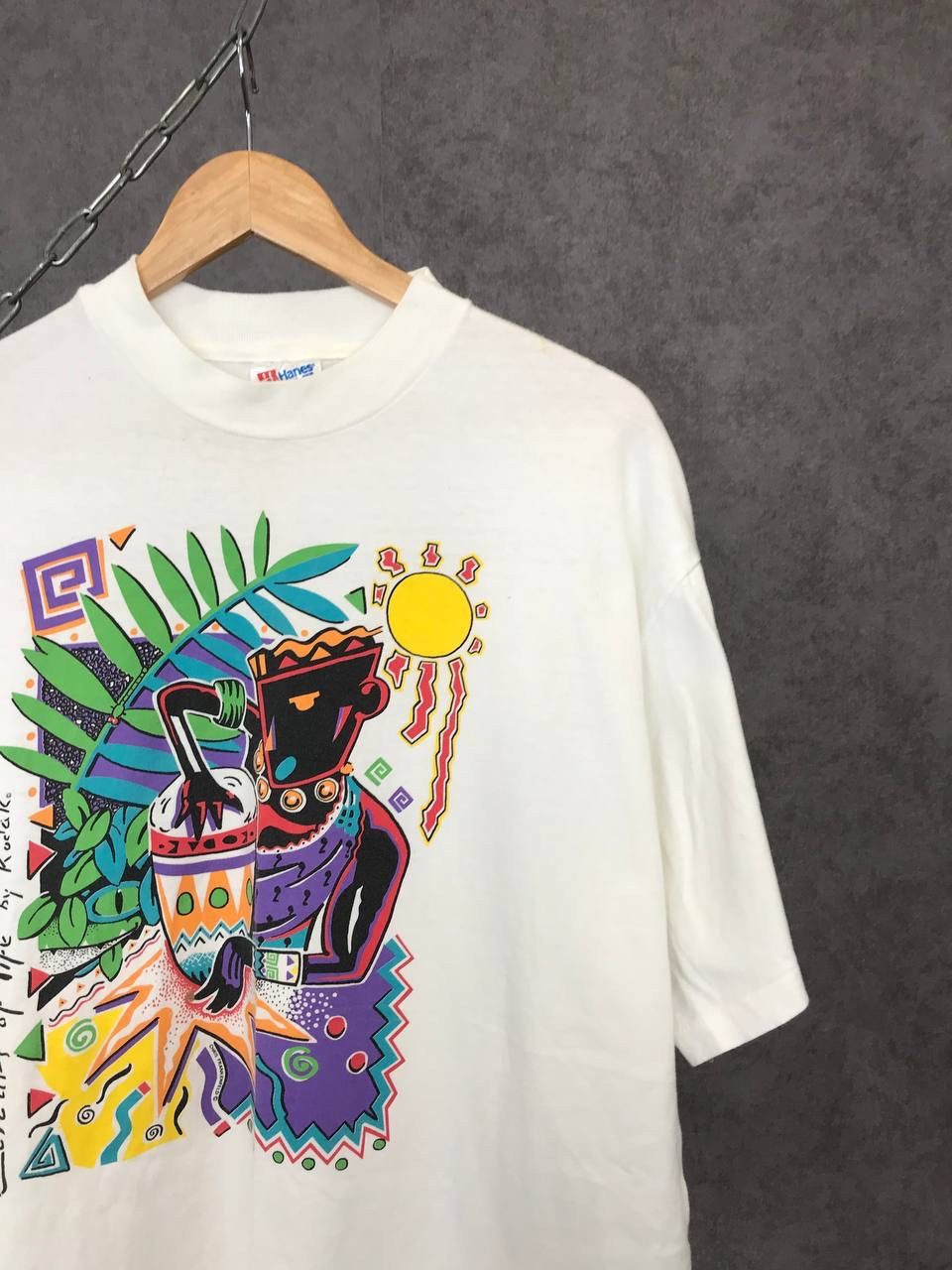 Hanes Art vintage made in USA tee Size US XL / EU 56 / 4 - 2 Thumbnail