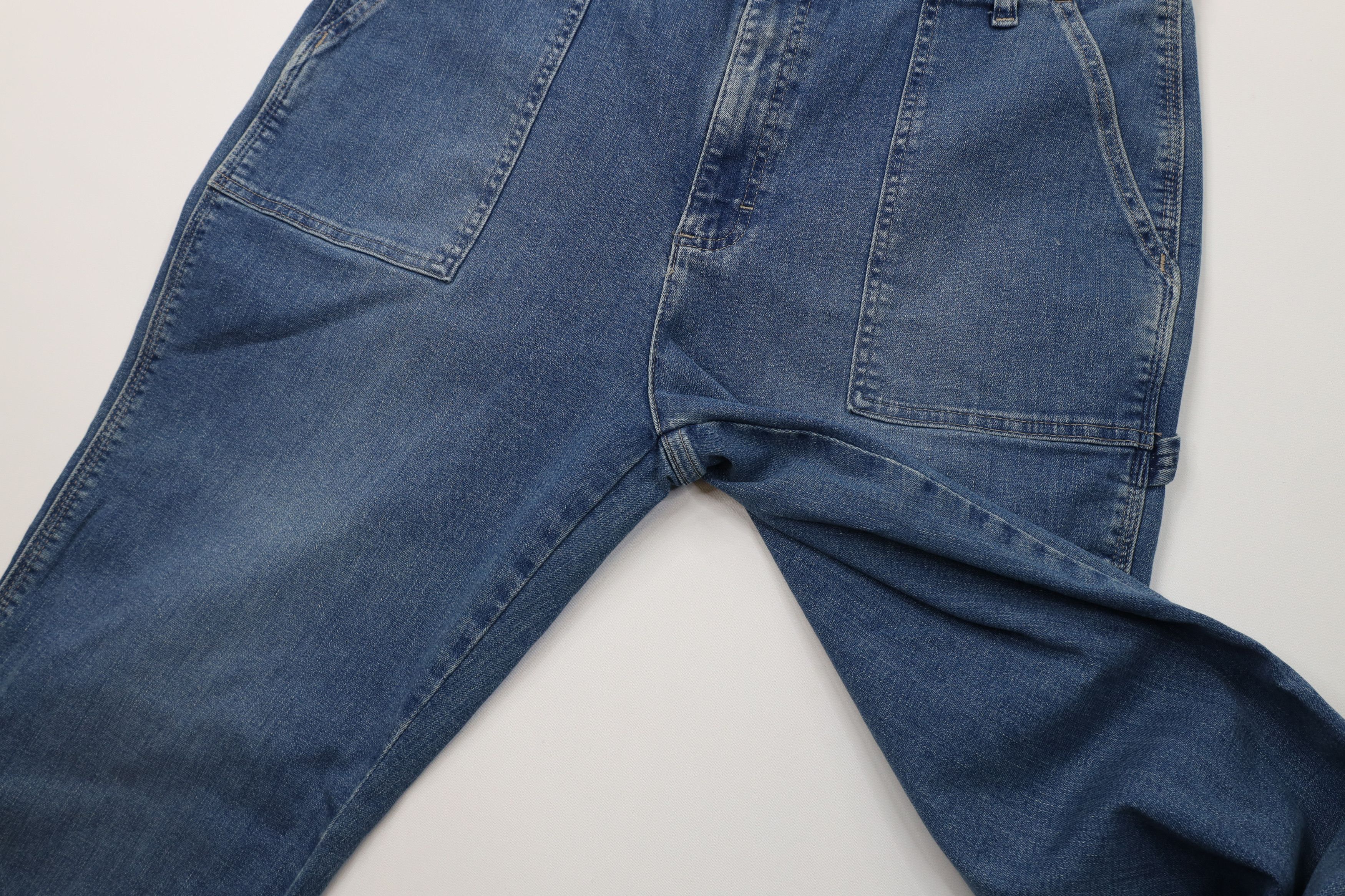 Lee Vintage Lee Workwear Stretch Utility Wide Leg Dungaree Jeans Size XXL / US 16-18 / IT 52-54 - 7 Thumbnail