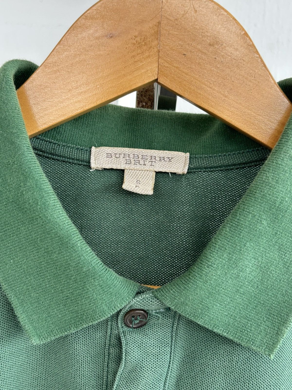 Burberry Burberry Brit Vintage Polo Green Size US S / EU 44-46 / 1 - 5 Thumbnail