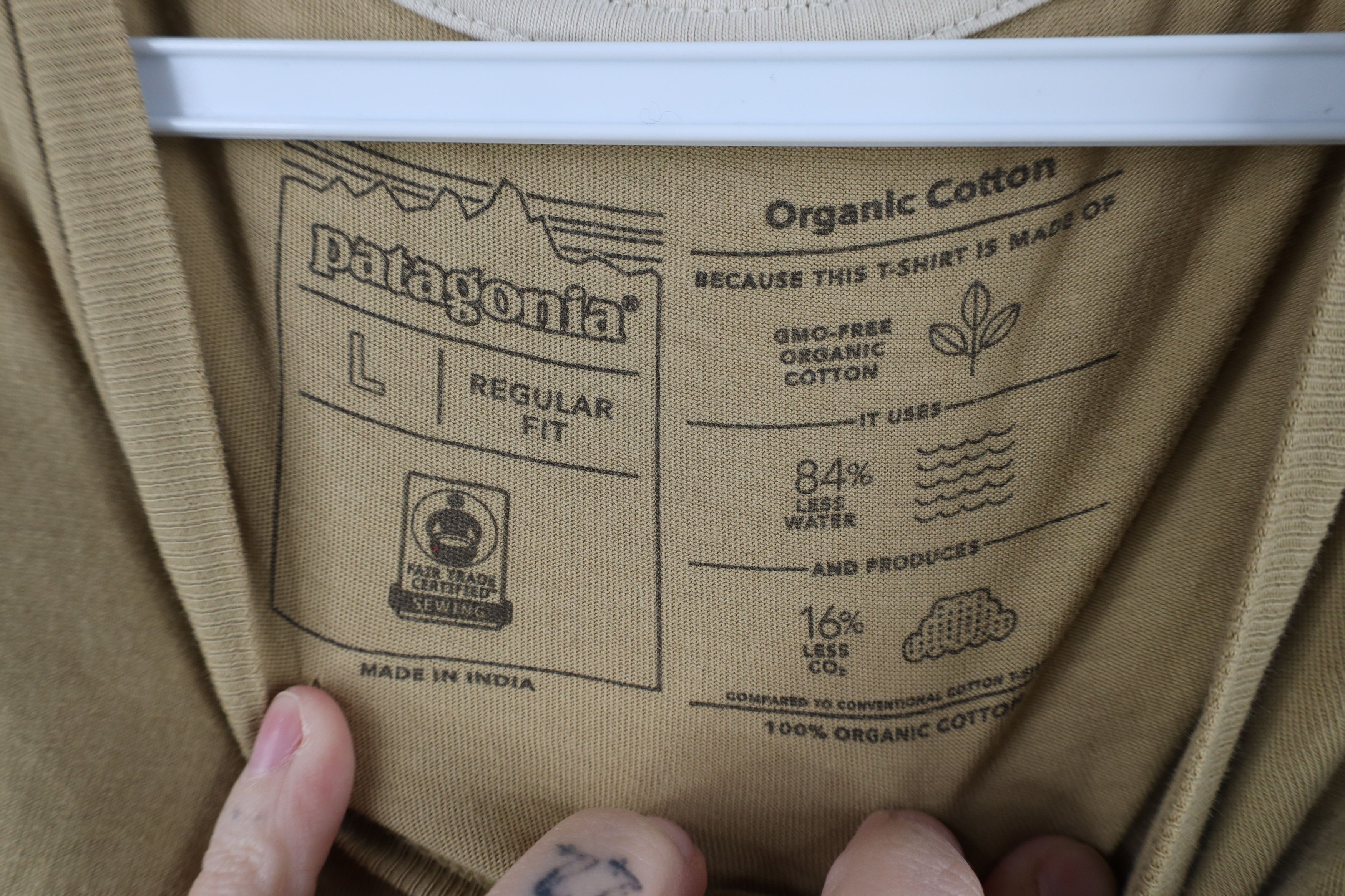 Patagonia × Vintage Patagonia Mountains Organic Cotton Short Sleeve T-Shirt Size US L / EU 52-54 / 3 - 6 Thumbnail