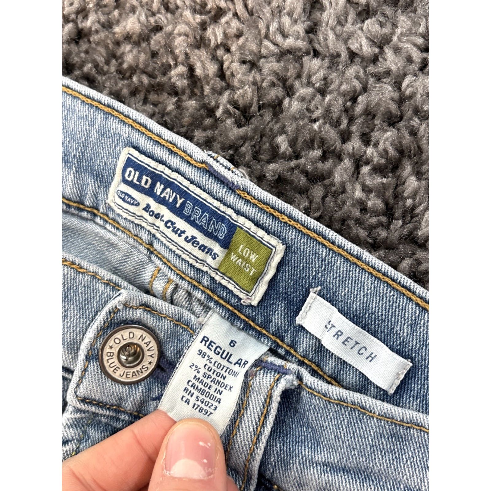 Old Navy VINTAGE Old Navy Jeans Bootcut Womens 28x30 Light Blue Stretch Mid Rise Y2K Size 28" / US 6 / IT 42 - 5 Thumbnail
