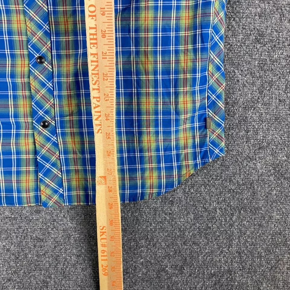 Rei REI Shirt Men's Medium Snap Plaid Short Sleeve Cotton Hiking Size US M / EU 48-50 / 2 - 5 Thumbnail