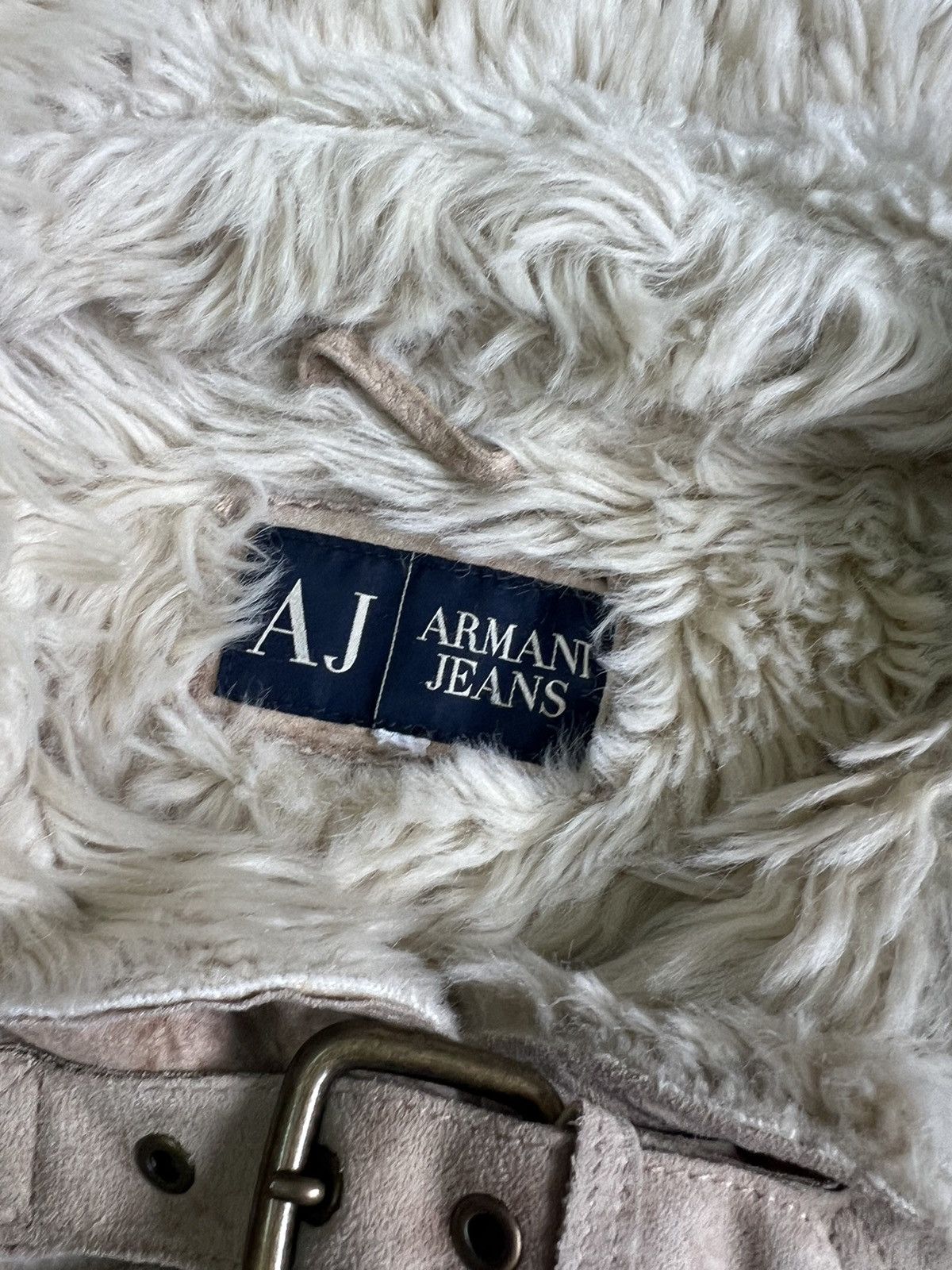 Emporio Armani Armani y2k opium DG style Shearling Faux Fur Jacket Size M / US 6-8 / IT 42-44 - 9 Thumbnail