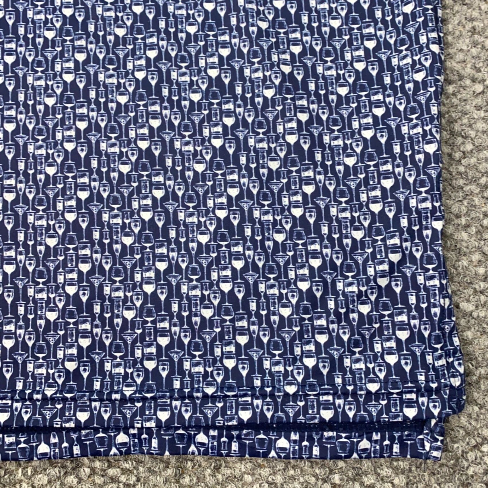 Vintage VINTAGE 1764 Shirt Mens 2XL Blue Polo Golf Cocktails Party Happy Hour Stretch Shirt Size US XXL / EU 58 / 5 - 6 Thumbnail