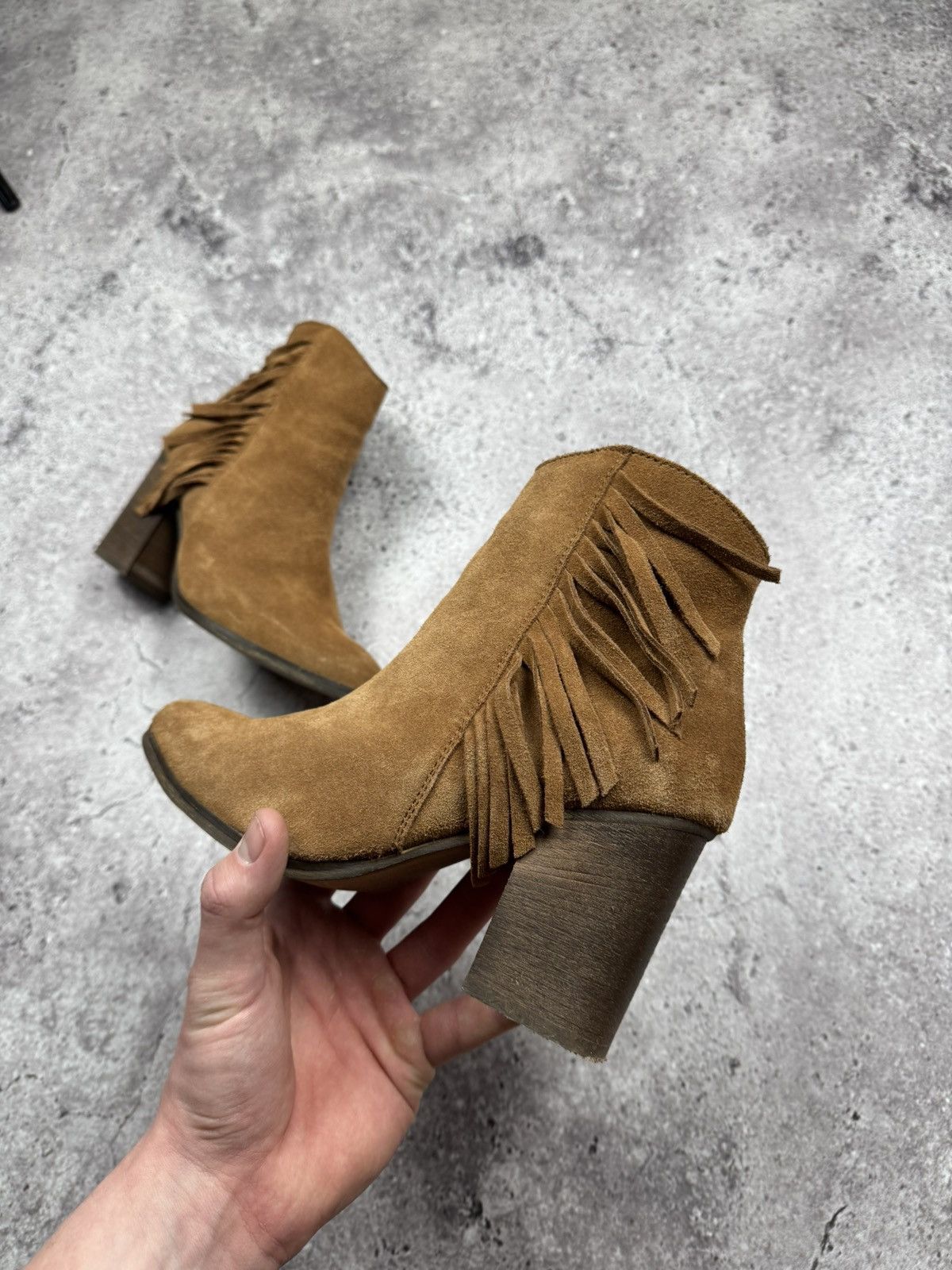 A.S.98 A.S.98 Style Western Leather/Suede Fringe CowBoy Boots Y2K Size US 7 / IT 37 - 6 Thumbnail