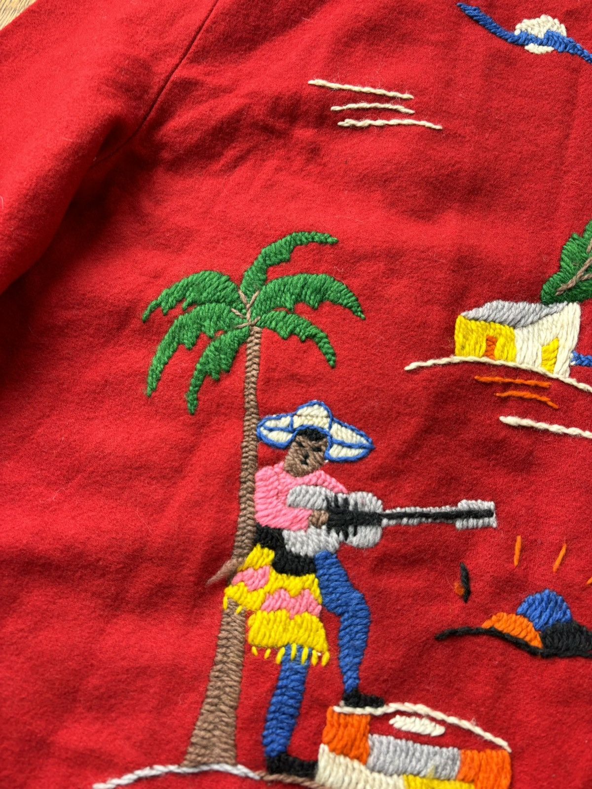 Vintage 1940s Mexican Wool Jacket 1950s Vintage Embroidered By Mikes Size M / US 6-8 / IT 42-44 - 13 Thumbnail
