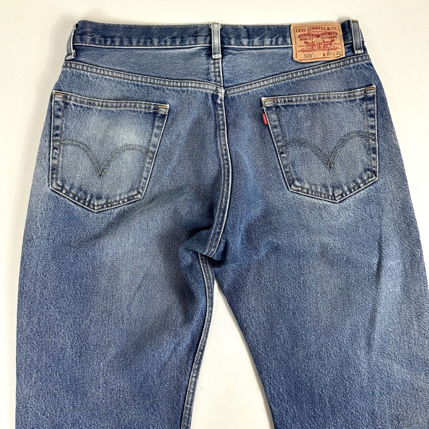 Levi's VINTAGE Levi'S Jeans Mens 36 Blue Men 36x29 Regular Fit Light Wash Western Rancher Size US 36 / EU 52 - 5 Thumbnail