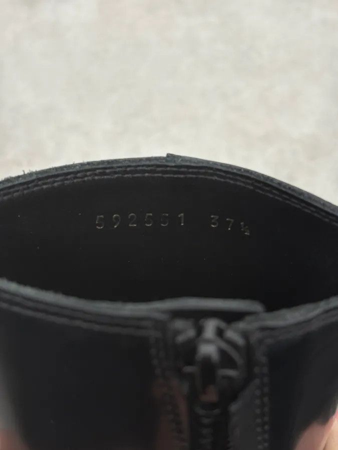 Balenciaga Balenciaga Black Squared Leather Boots Size US 7.5 / IT 37.5 - 9 Thumbnail