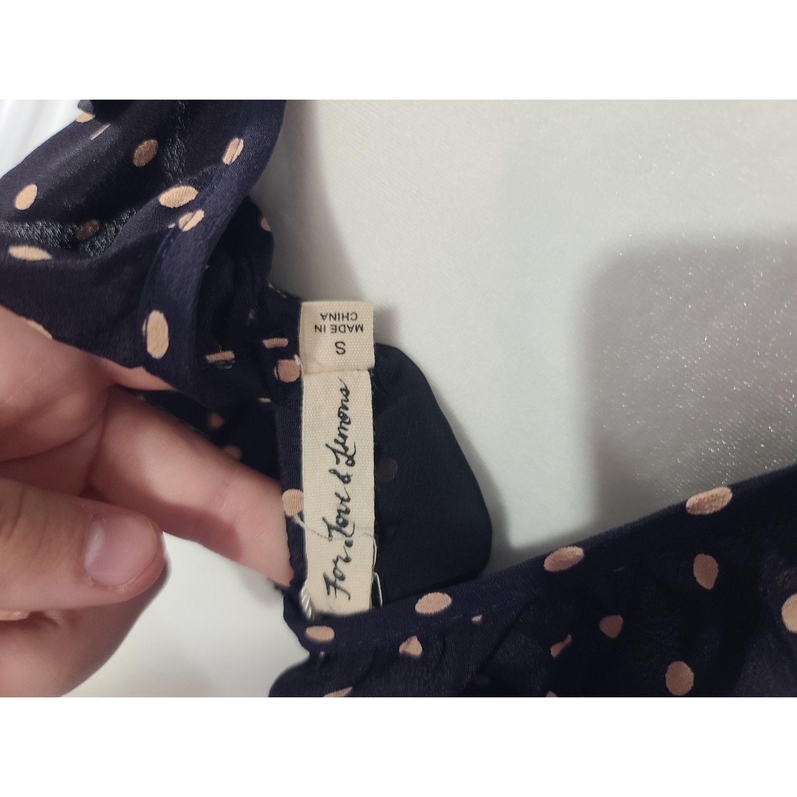 Other New w/Tag For Love and Lemons Navy Polka Dot Crop Top Small Size S / US 4 / IT 40 - 8 Thumbnail