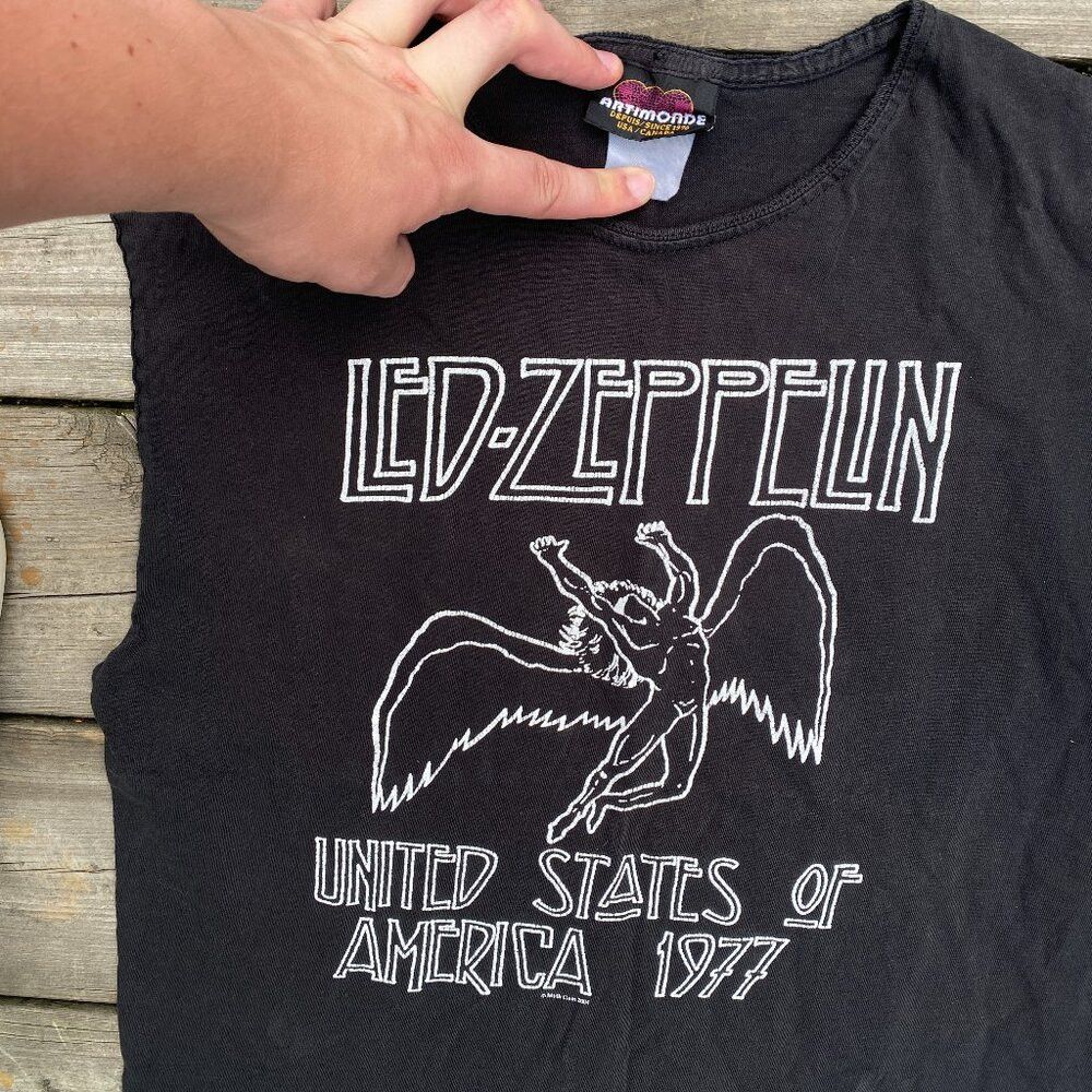 Led Zeppelin × Vintage Vintage Led Zeppelin 1977 United States of America Tour T S Size L / US 10 / IT 46 - 1 Thumbnail