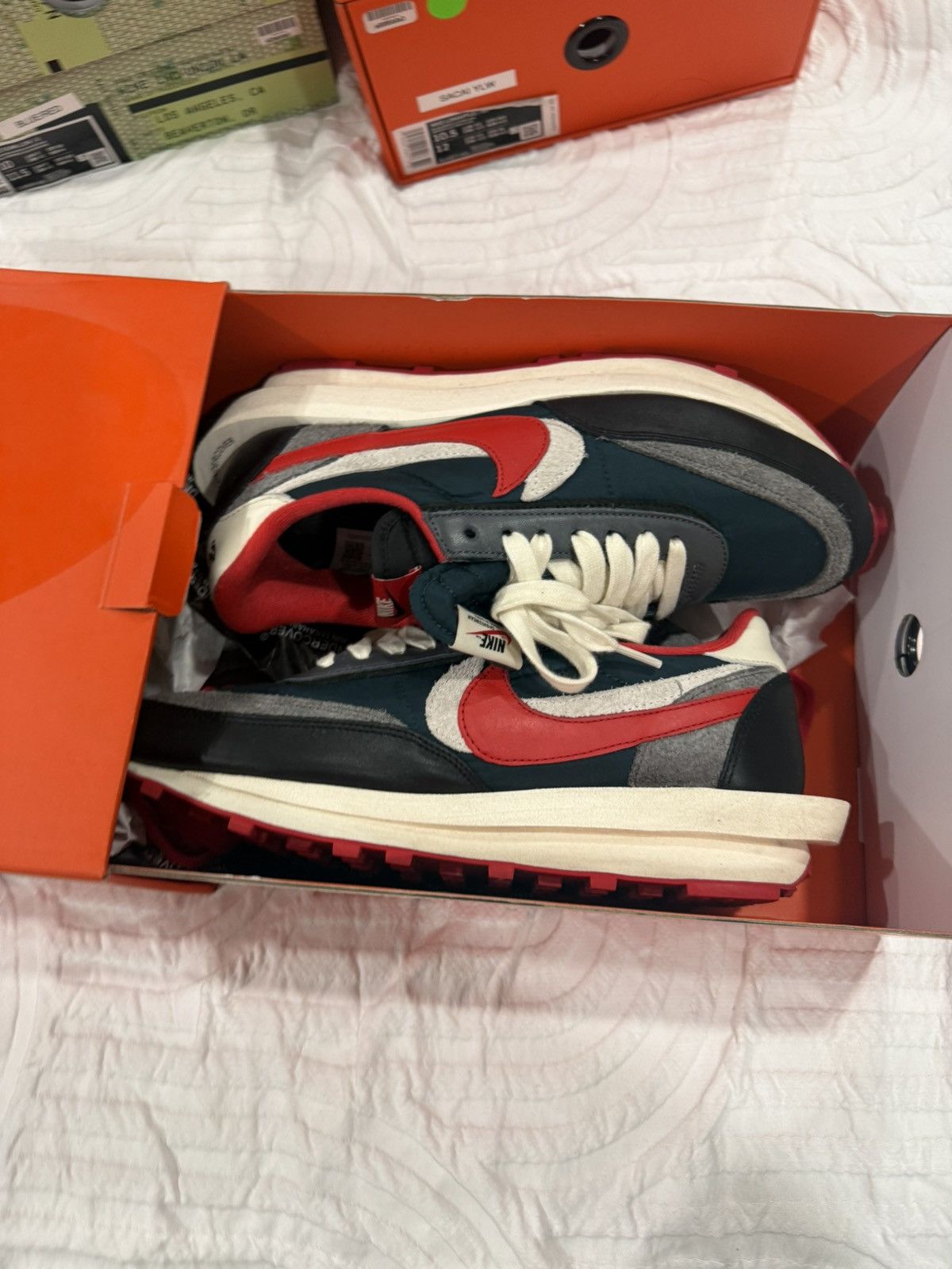 Nike × Sacai × Undercover Nike waffle sacai size 10.5 red/black/white Size US 10.5 / EU 43-44 - 1 Thumbnail