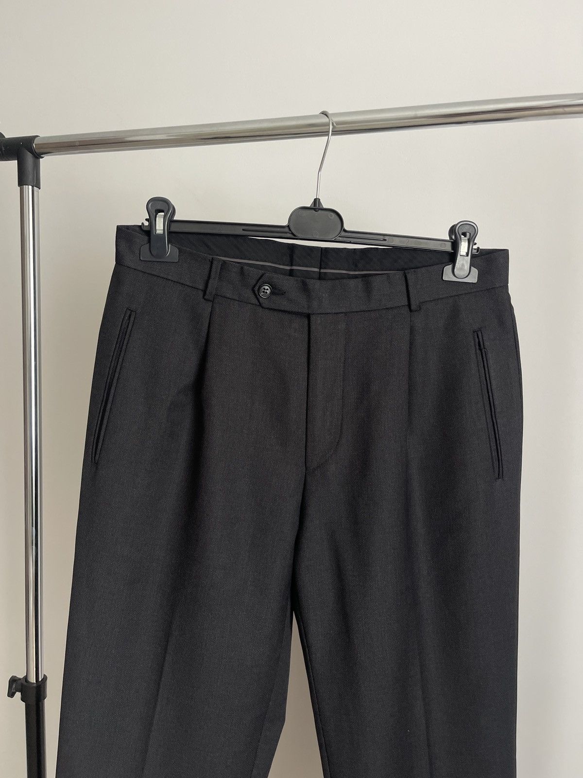 Yves Saint Laurent Vintage yves saint laurent trousers wool pants size M Size 38R - 3 Thumbnail