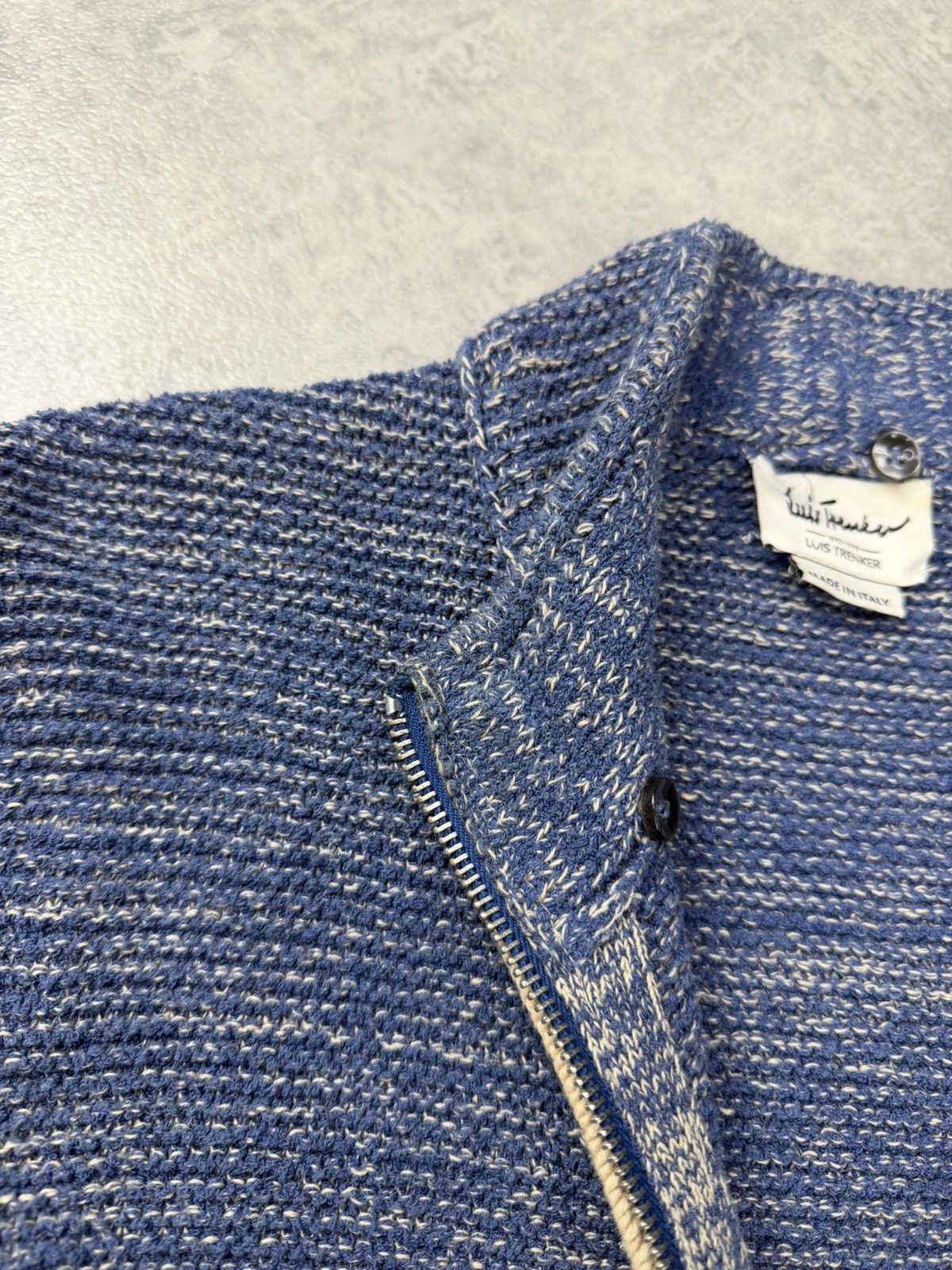 Other Luis Trenker Italy Knit Cardigan Blue Zip Sweater Size M Size US M / EU 48-50 / 2 - 11 Thumbnail