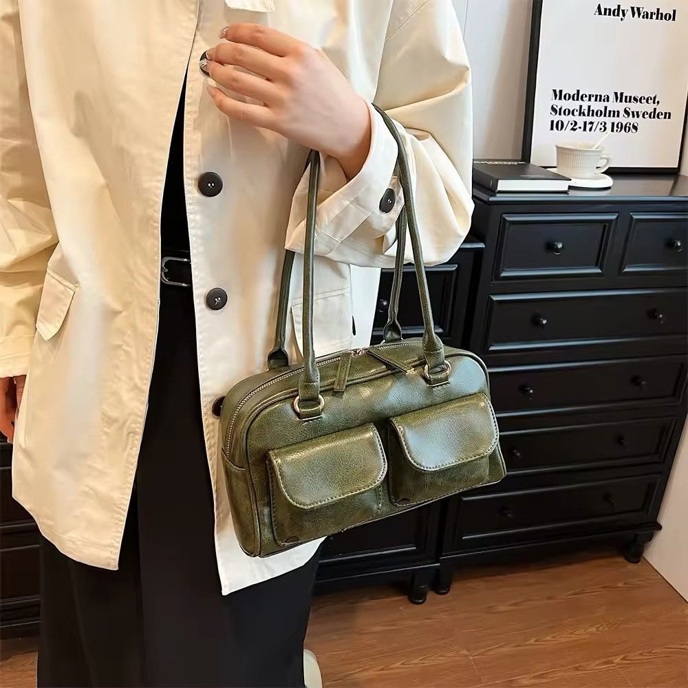 Japanese Brand × Leather Multi Pockets Leather Shoulder Bag Size ONE SIZE - 1 Thumbnail