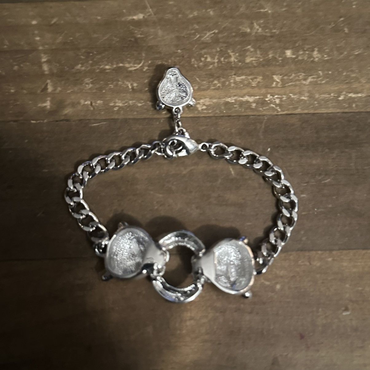 Other Silver tone double panther head chain bracelet Size ONE SIZE - 4 Thumbnail