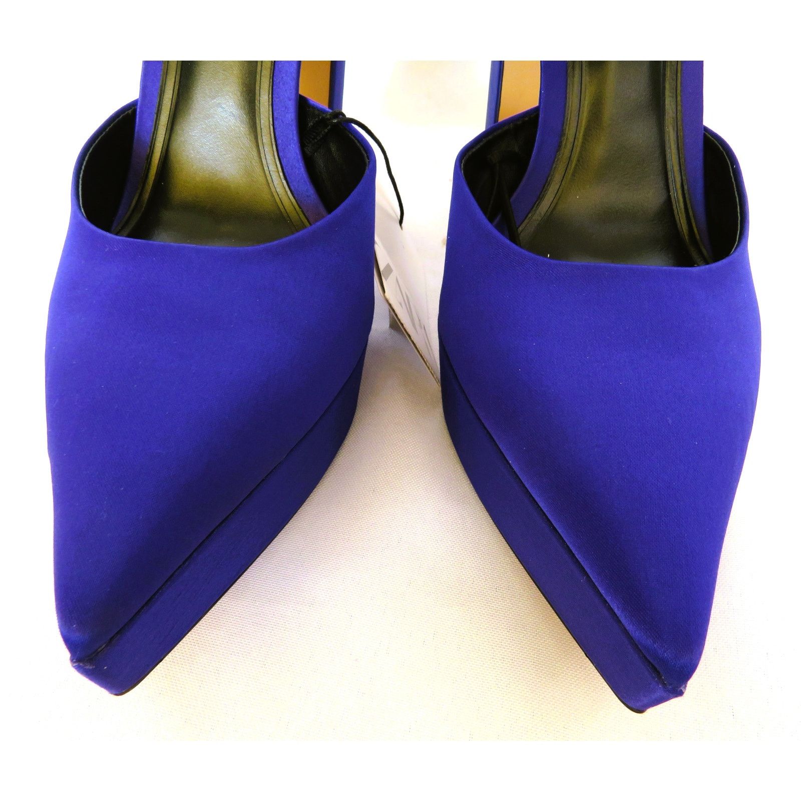 Zara ZARA Purple Pointed Toe Ankle Strap Heeled Platform Shoes Size US 9 / IT 39 - 5 Thumbnail