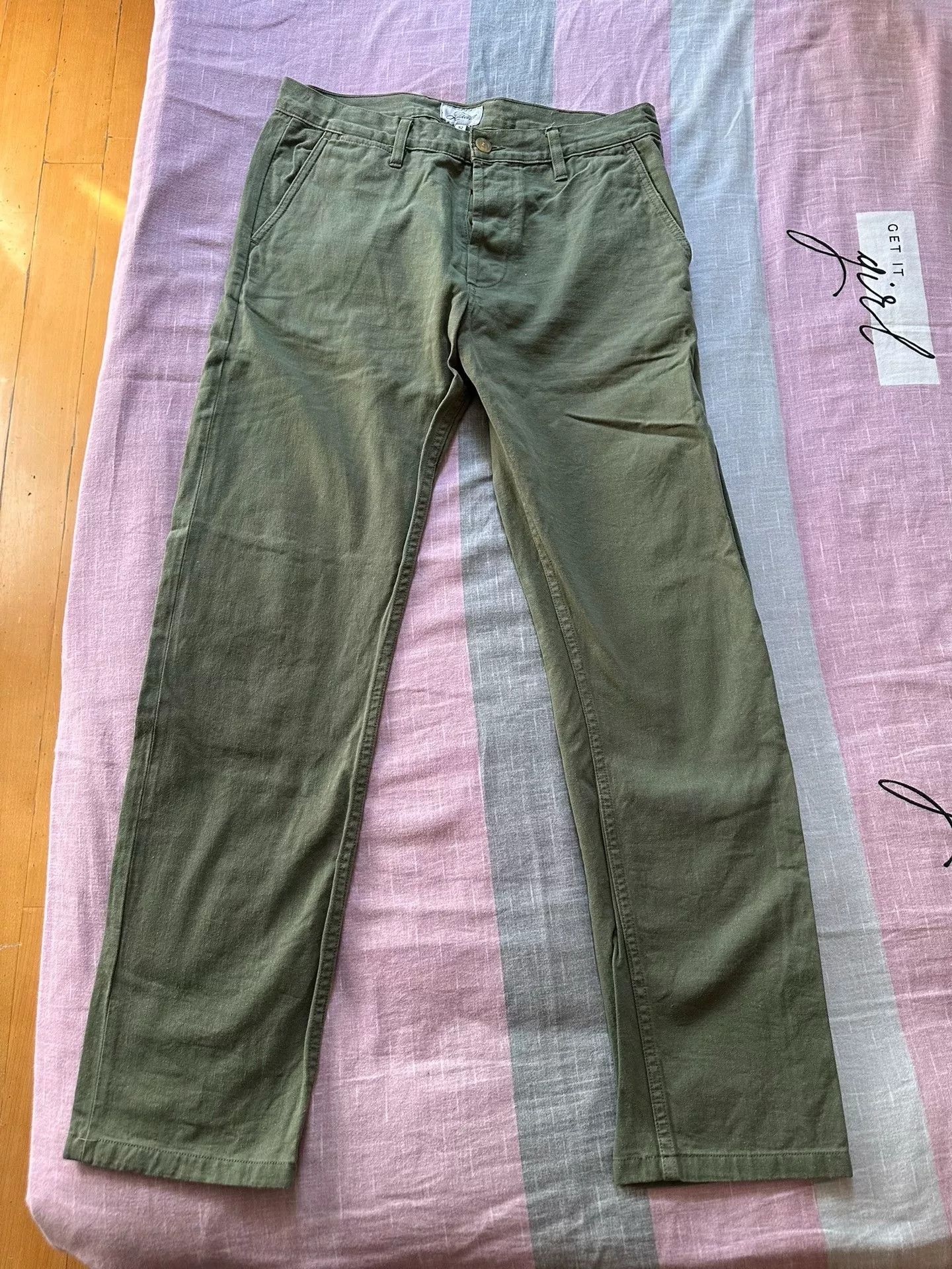 3sixteen 3sixteen Military Green Casual Pants Size US 32 / EU 48 - 1 Thumbnail