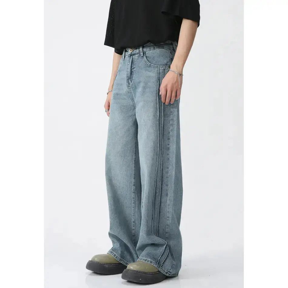 Japanese Brand Retro loose high street wide leg jeans Size US 32 / EU 48 - 1 Thumbnail
