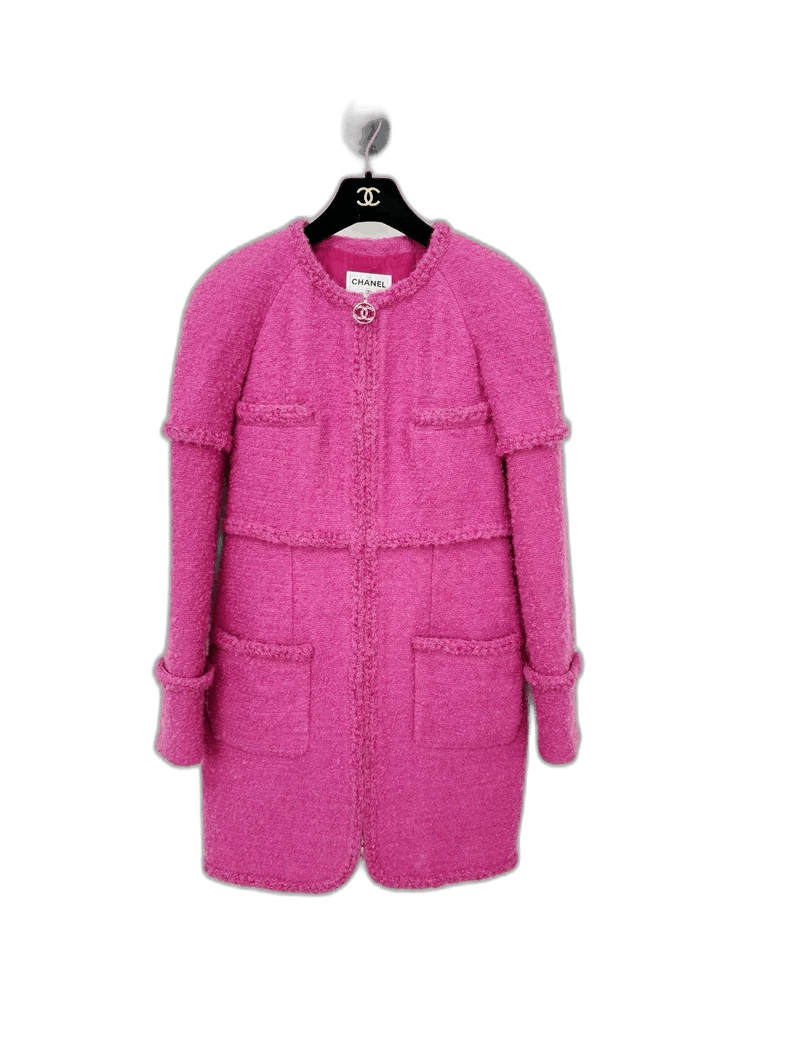Chanel Pink Chanel Woven Coat Size 38 Size M / US 6-8 / IT 42-44 - 1 Thumbnail